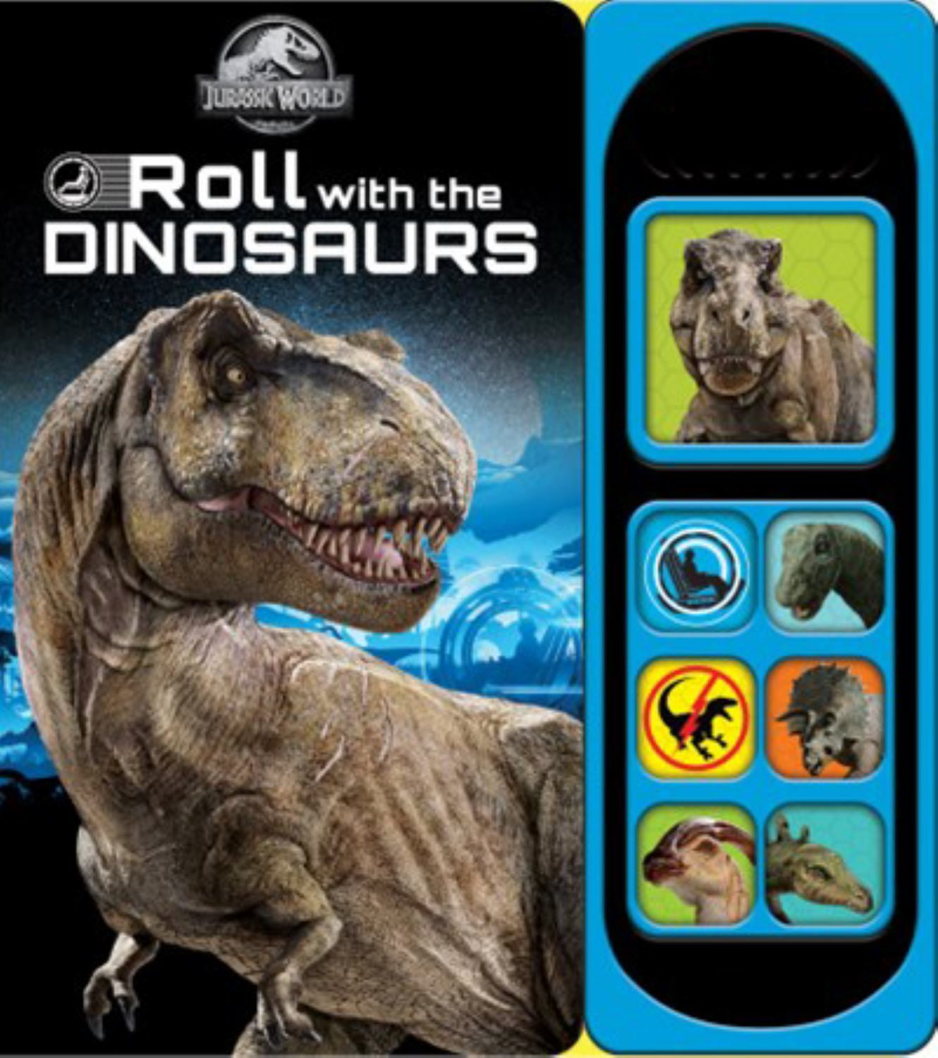 PHOENIX INTL Jurassic World Roll with the Dinosaurs Interactive Sound Board Book (10 in x 10 in) ng0x4