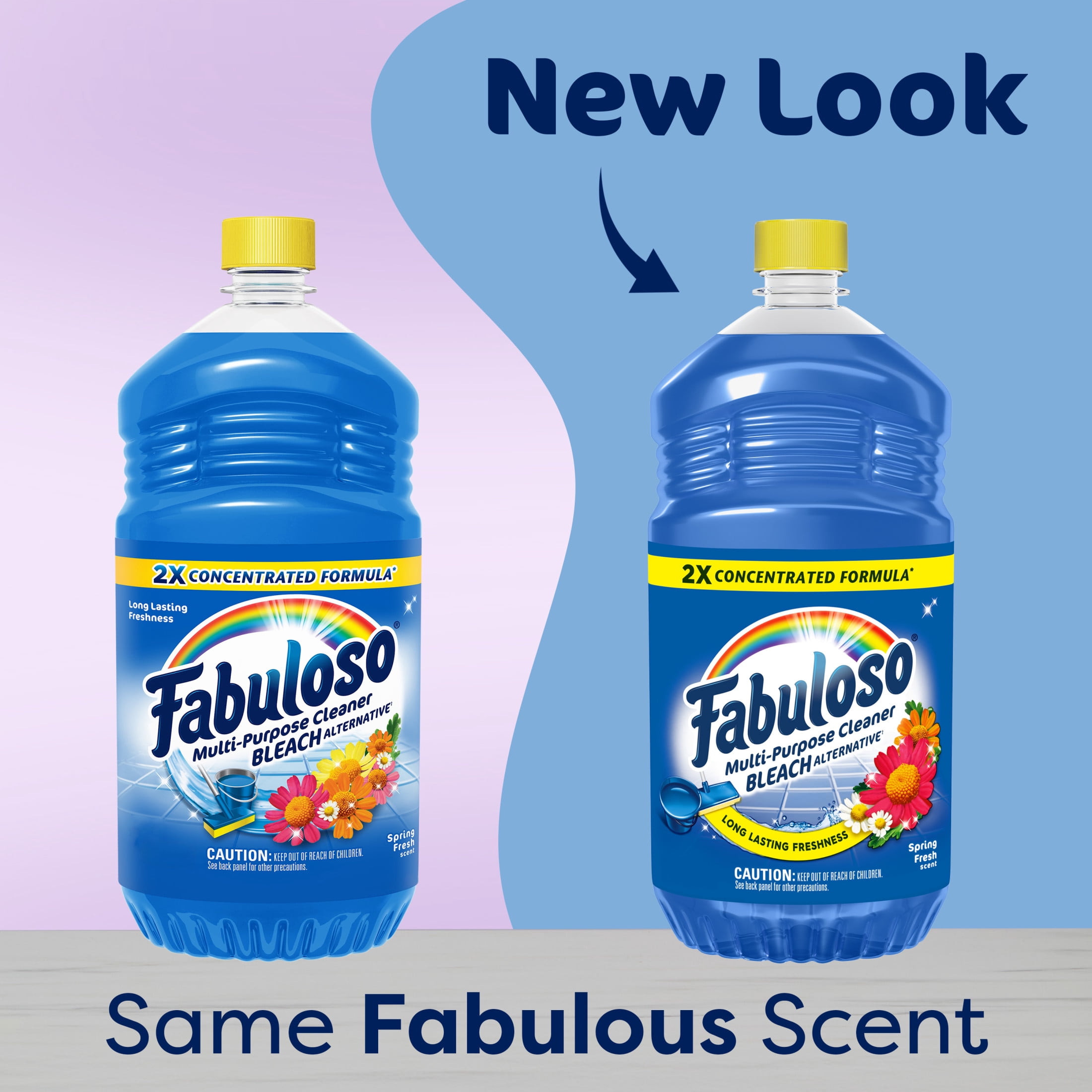Fabuloso 2X Multi-Purpose Cleaner, Bleach Alternative, Spring Fresh Scent (56 fl oz) e3e2l