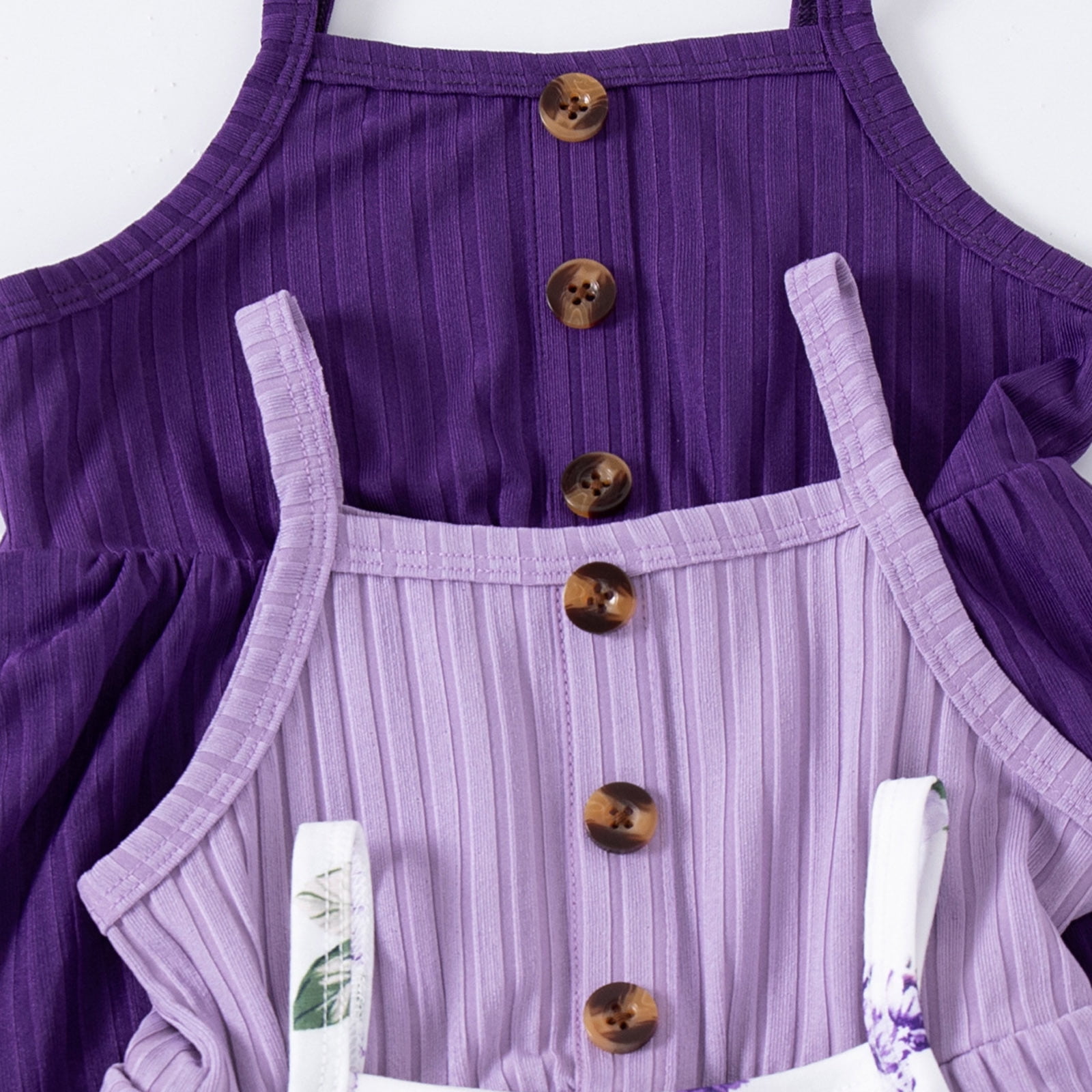 mgoYE Baby Girls Casual Skater A-line Sundress Set (Purple, 18-24 Months, 3-Pack) mclq5