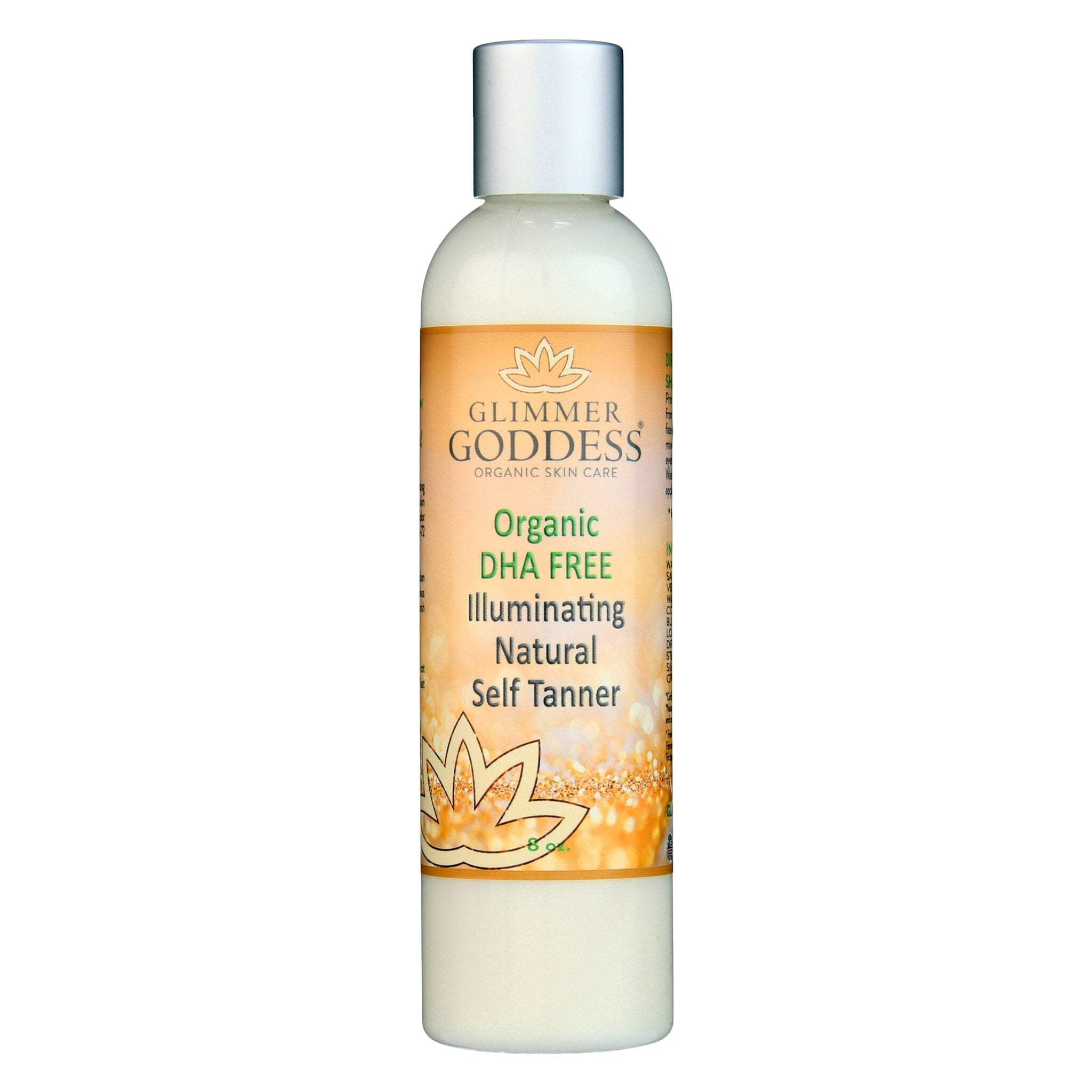 Glimmer Goddess Organic Self Tanner Lotion (Dark, 8 oz) yv7op