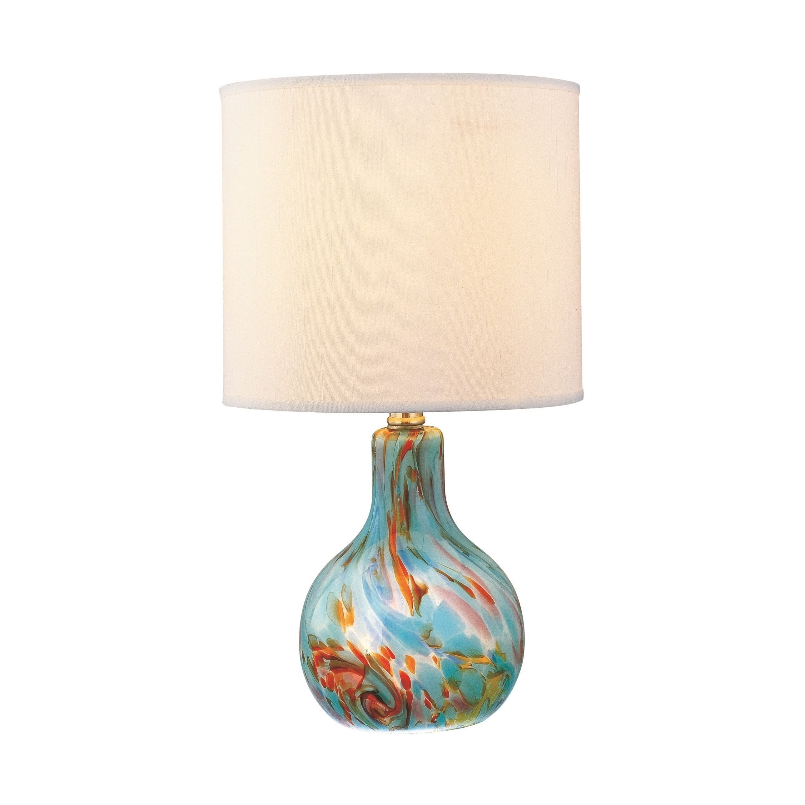Lite Source Pepita Collection Table Lamp with Integrated Nightlight (7 in H x 8 in W) hvecg