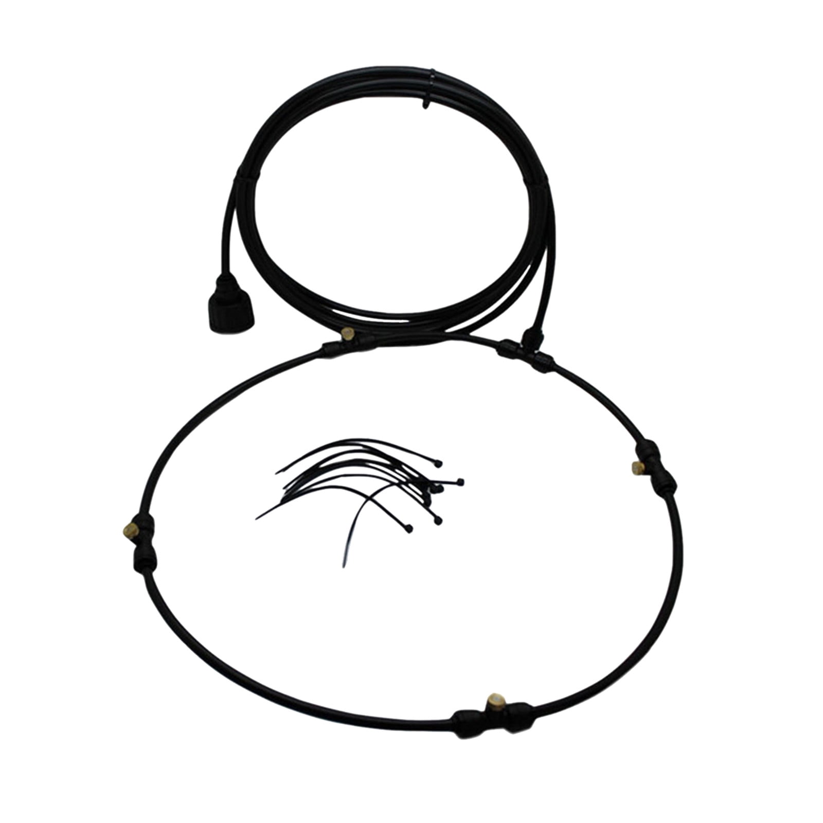Wovilon Outdoor Misting Fan Cooling System Kit for Patio Garden (16 in Ring, 33 ft Hose) vwhvj
