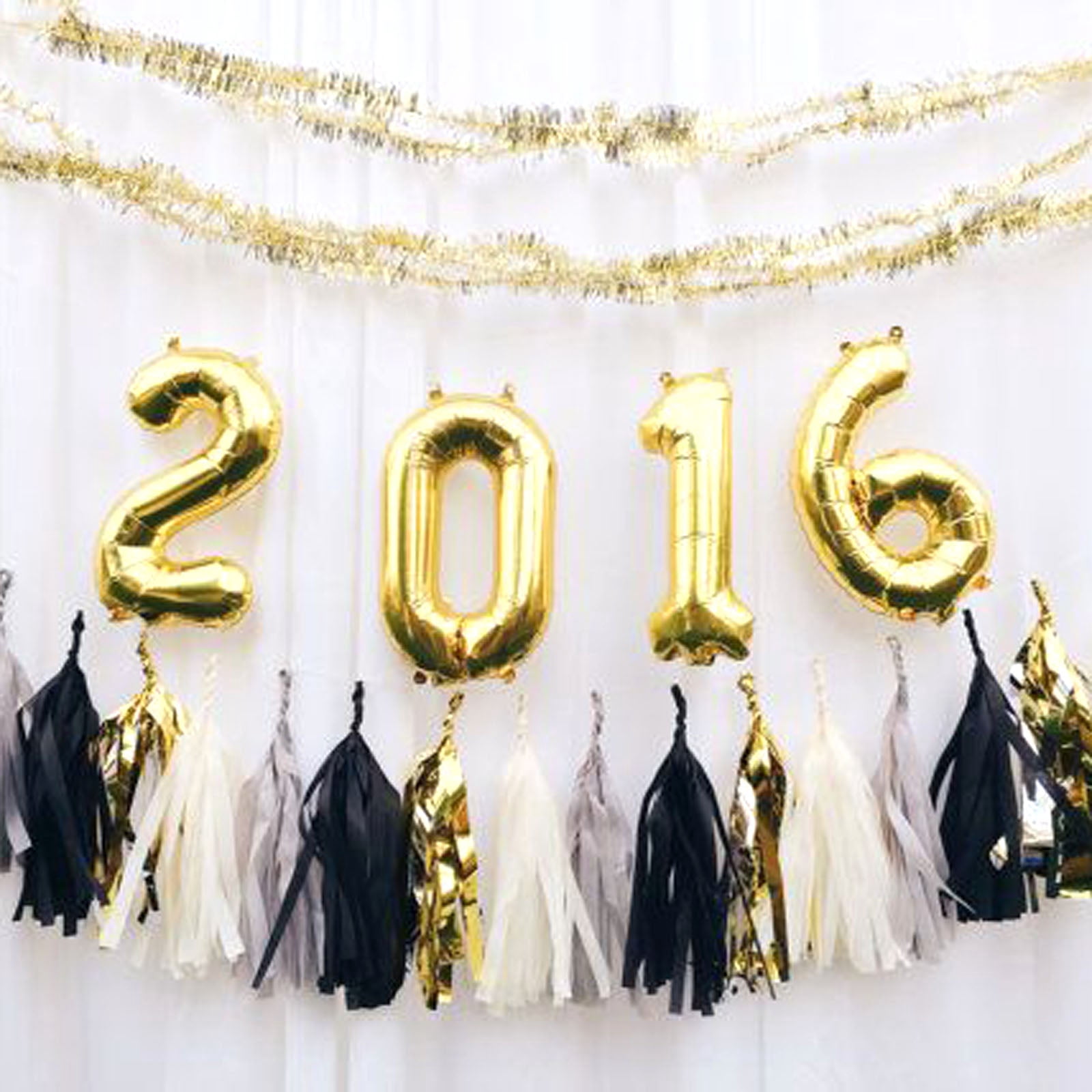 Efavormart 40 in Shiny Metallic Gold Mylar Foil Balloon for Party Decorations (Gold, 40 in) yefpt