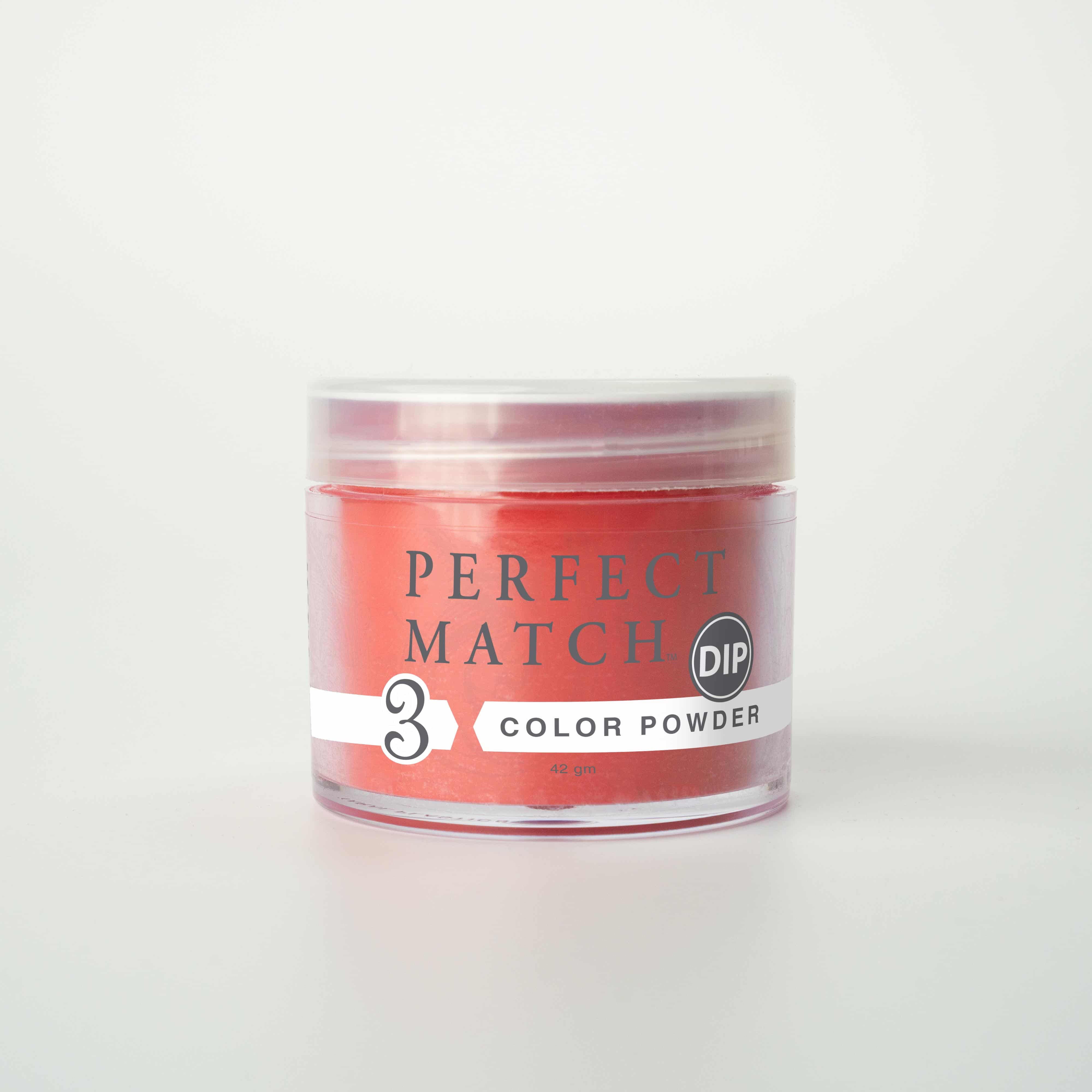 LeChat Perfect Match 3-in-1 Color Powder, Long-Lasting Acrylic Nail Dip System (Little Red Dress, 1.5 oz) dykes