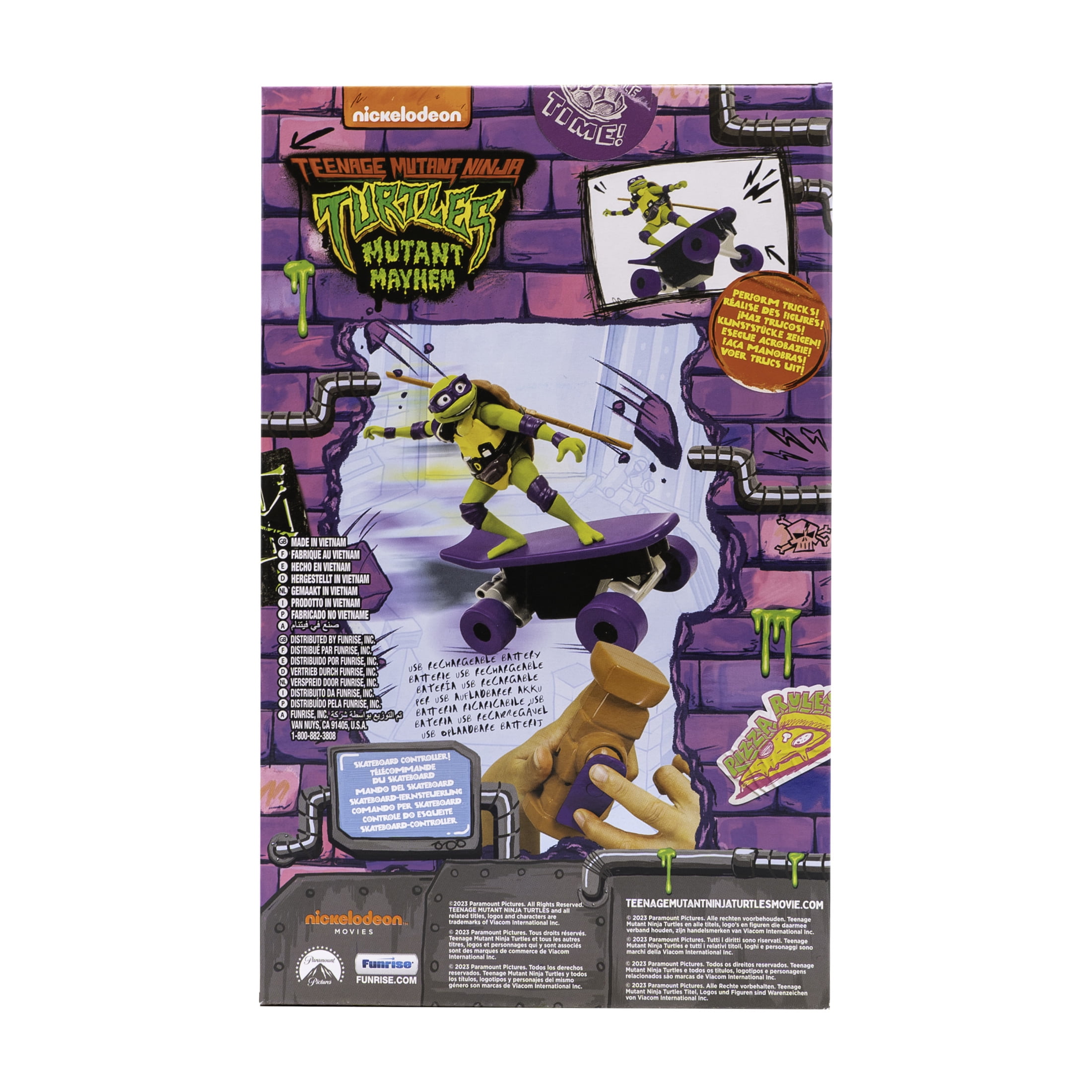 Teenage Mutant Ninja Turtles Donatello Half Pipe RC Skateboard Vehicle (Purple, 1 Pack) ldloi
