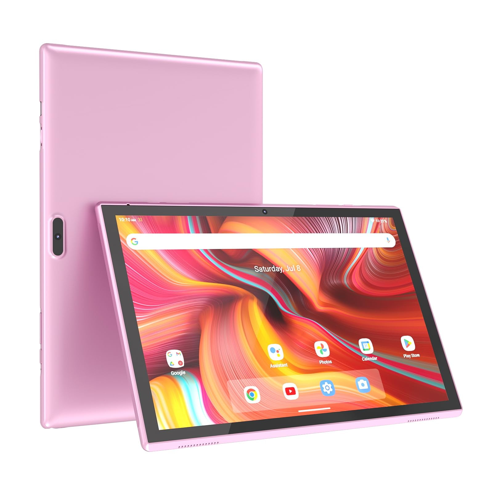 ATOZEE 10.1 Inch Android 14 Tablet, Quad-Core Processor, 6GB RAM, 32GB Storage, HD IPS Display, Dual Camera, WiFi 6 (Pink, 10.1 in) m7c2x