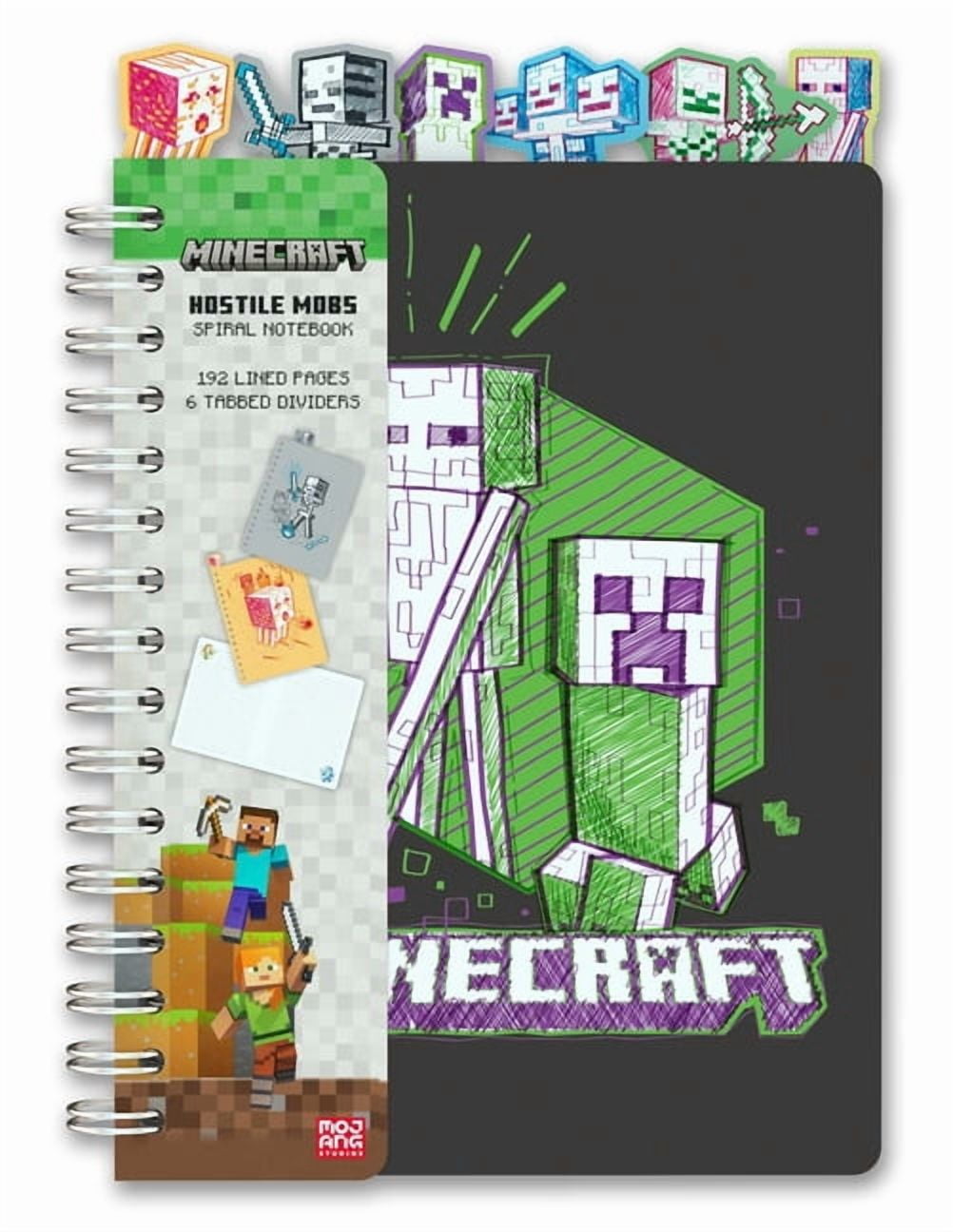 Insights Minecraft Hostile Mobs Spiral Notebook (192 Pages) 0oz5w