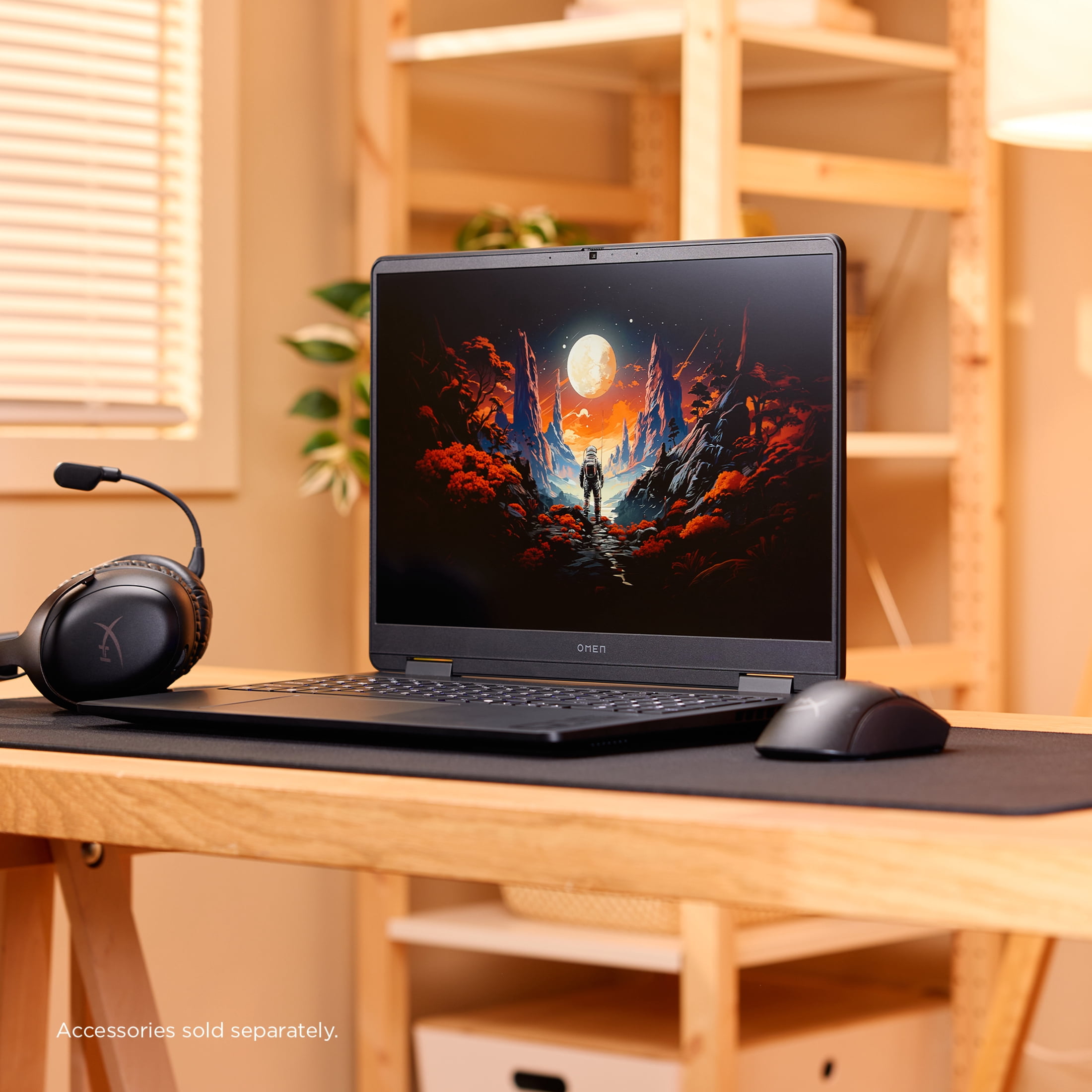 HP OMEN 16 Gaming Laptop, 2K 165Hz Display, Intel Core Ultra 5 225H, NVIDIA RTX 5050, 16GB RAM, 1TB SSD (Shadow Black, 16 in) hneof