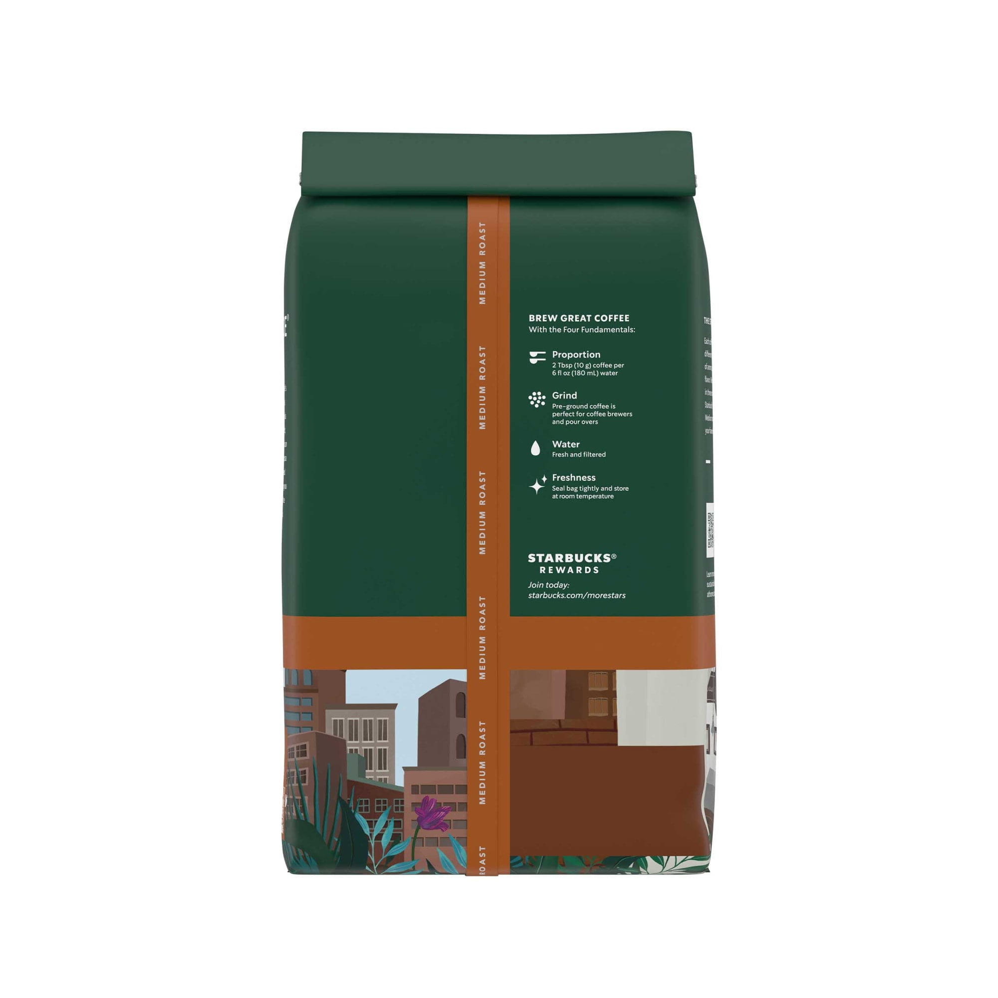 Starbucks Pike Place Roast Ground Coffee, Medium Roast, Smooth & Balanced Flavor (18 oz) zy3bx
