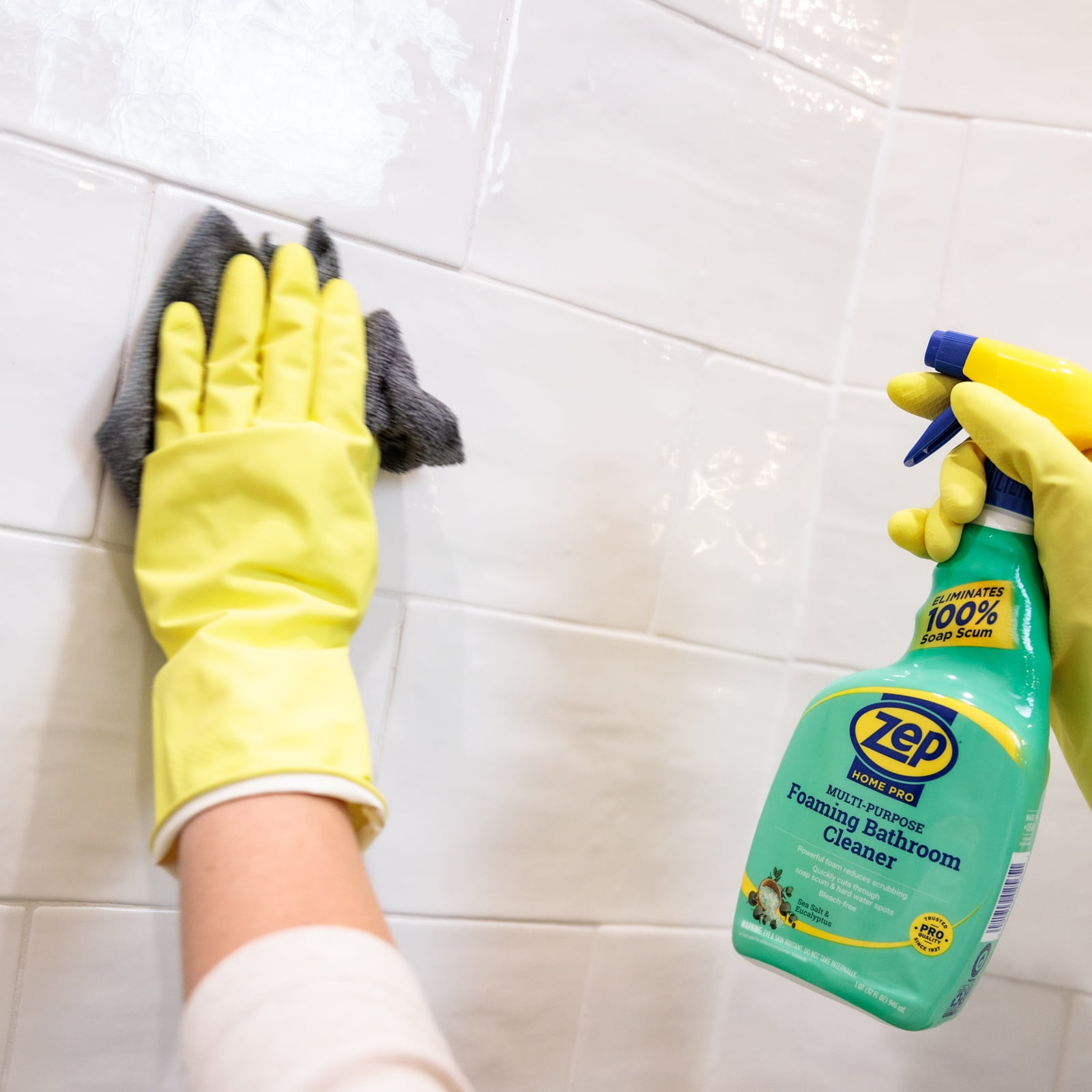 Zep Home Pro Multi-Purpose Foaming Bathroom Cleaner (Eucalyptus & Sea Salt, 32 fl oz) 9wu04 - Image 5