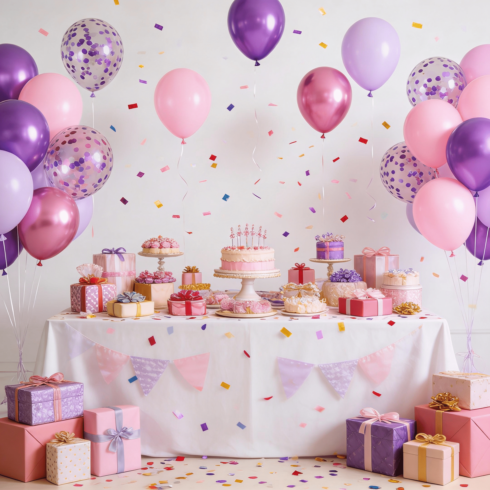 Qiameng Pink and Purple Balloon Arch Kit (Metallic and Pastel, 68 Pack, 12 in) jh2k9
