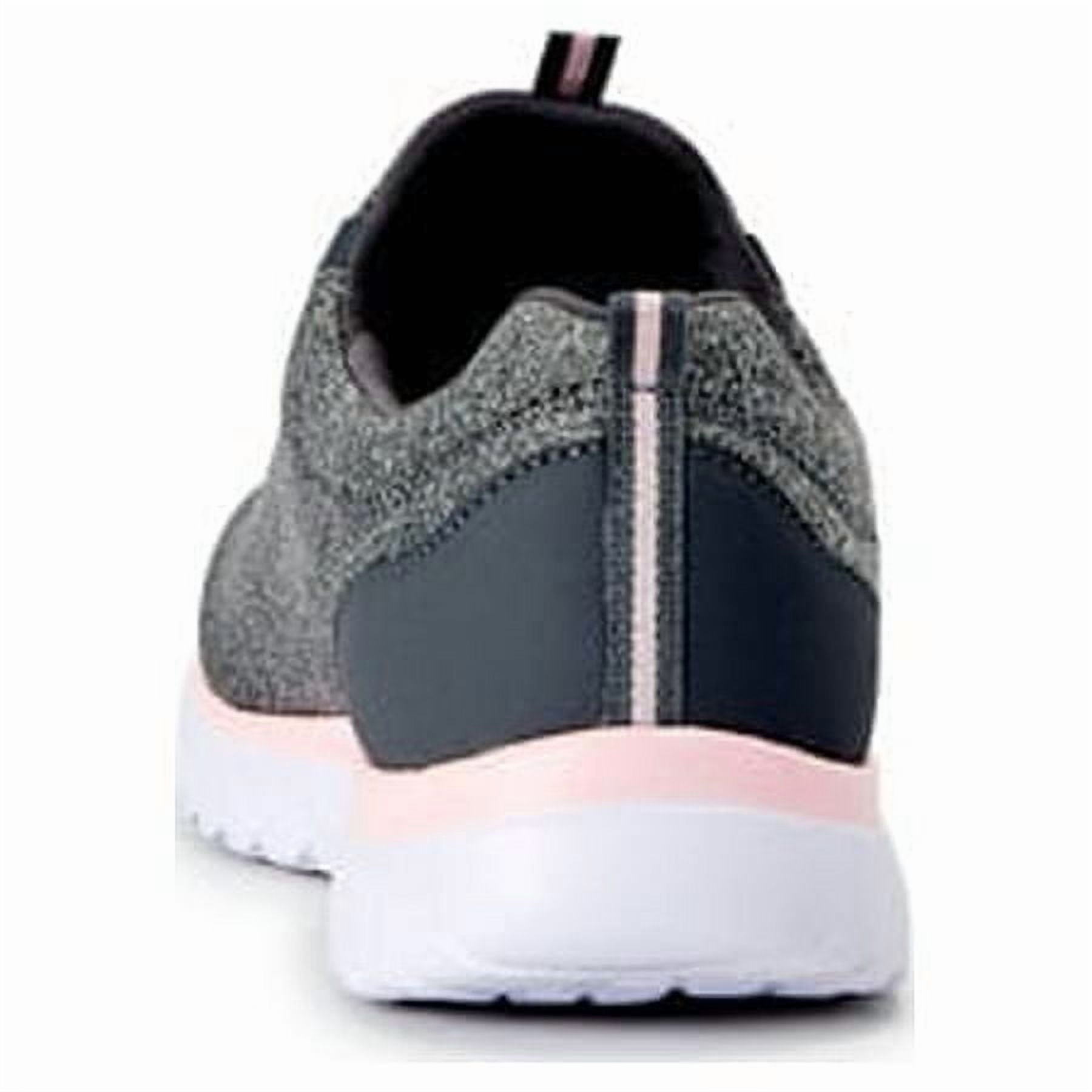Athletic Works Women's Bungee Slip On Sneakers, Lightweight Comfort Walking Shoes (Grey, 8 US) kn3m5