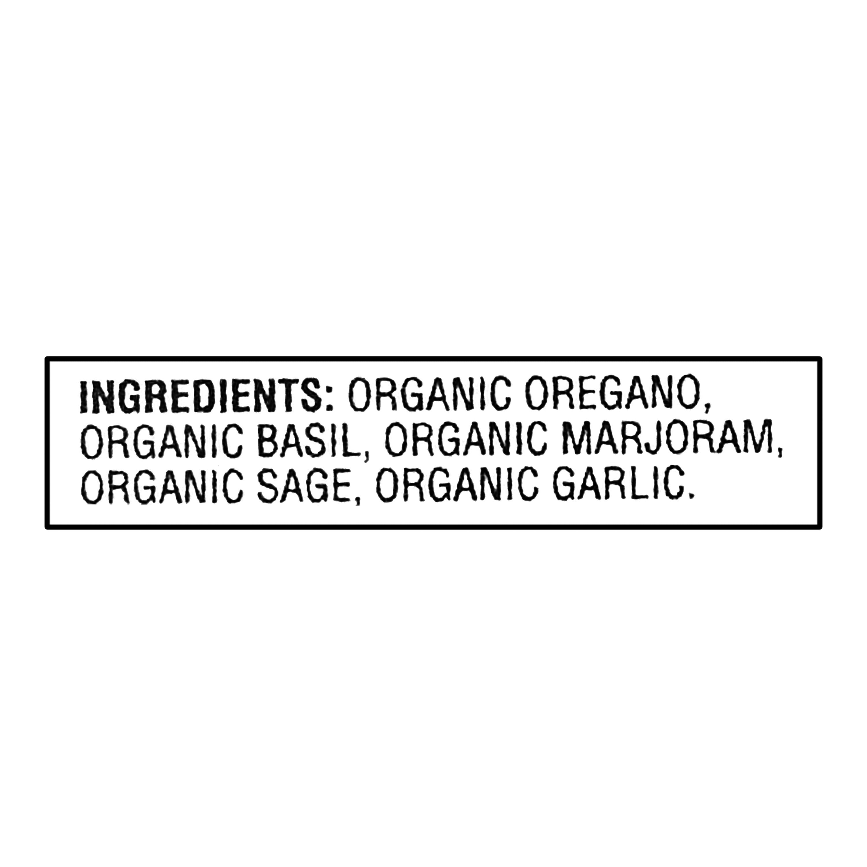 Great Value Organic Italian Seasoning (Dried Herb Blend, 0.6 oz) asrl6