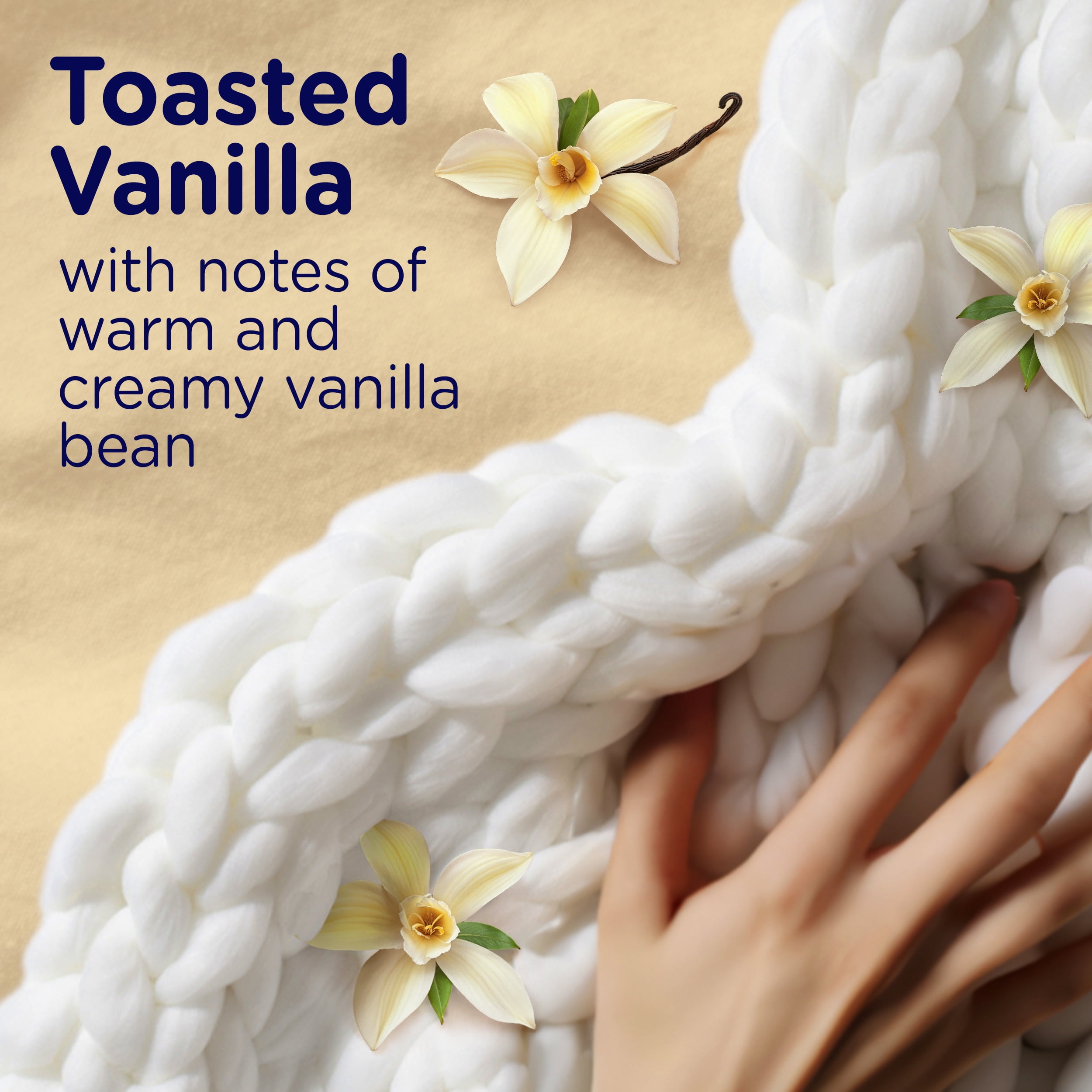 Downy Blends In-Wash Laundry Scent Booster Beads, Softening Fabric Enhancer, Toasted Vanilla (5.9 oz) rqo6g