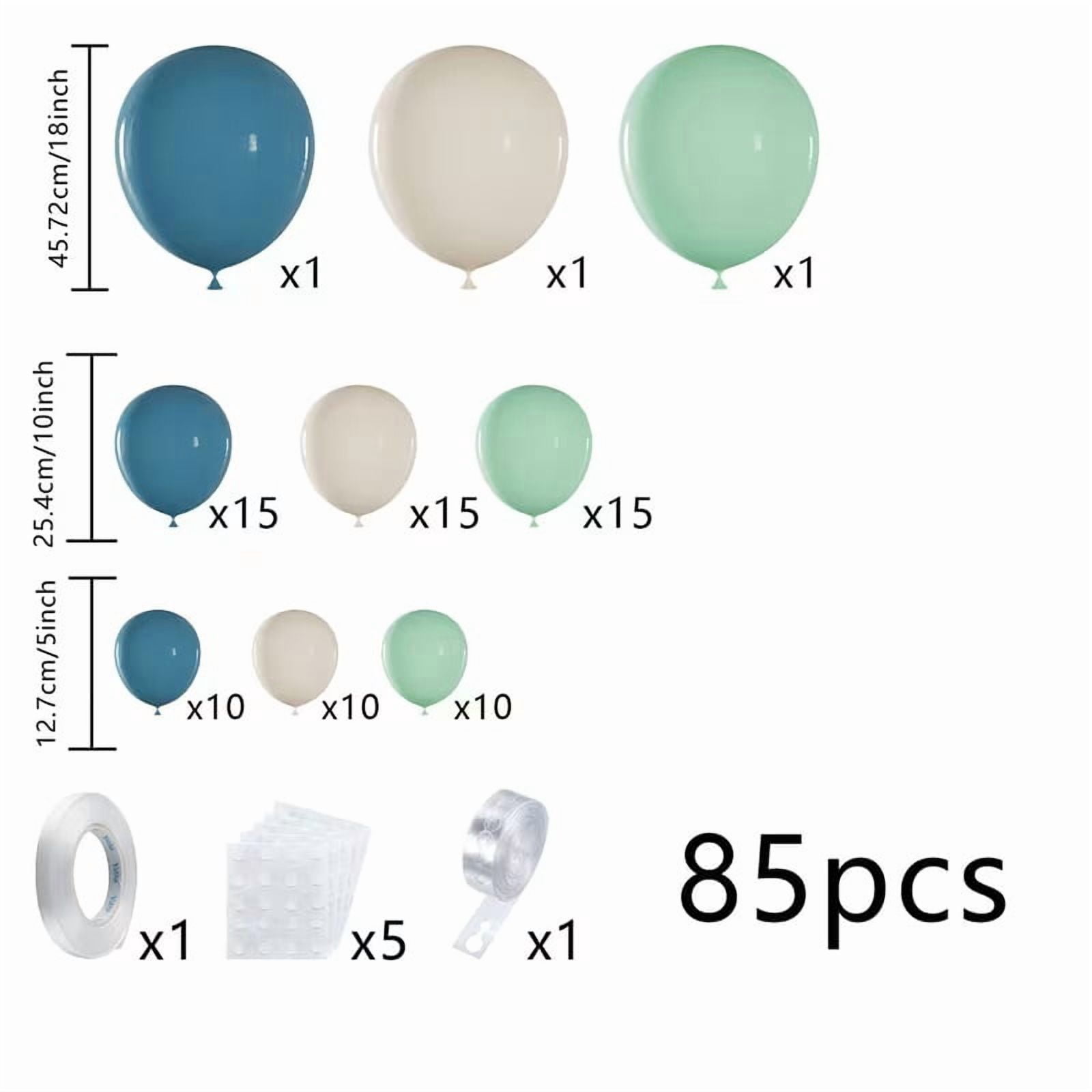 Generic Balloon Arch Kit Party Decoration Set (Green and Blue, 85-Piece) y0zuu