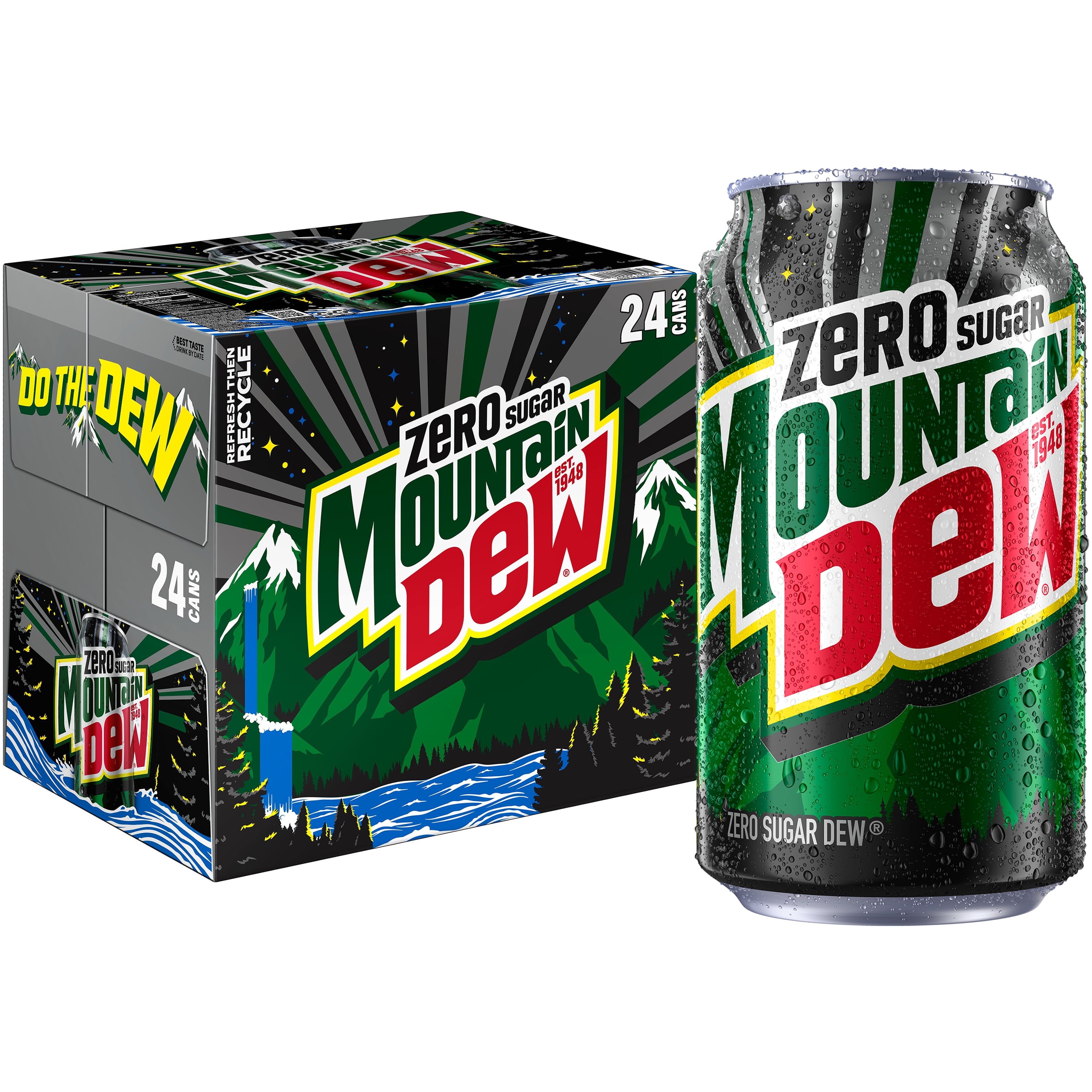 Mountain Dew Zero Sugar Citrus Soda Pop (Citrus, 24 Pack of 12 fl oz) vc0ly