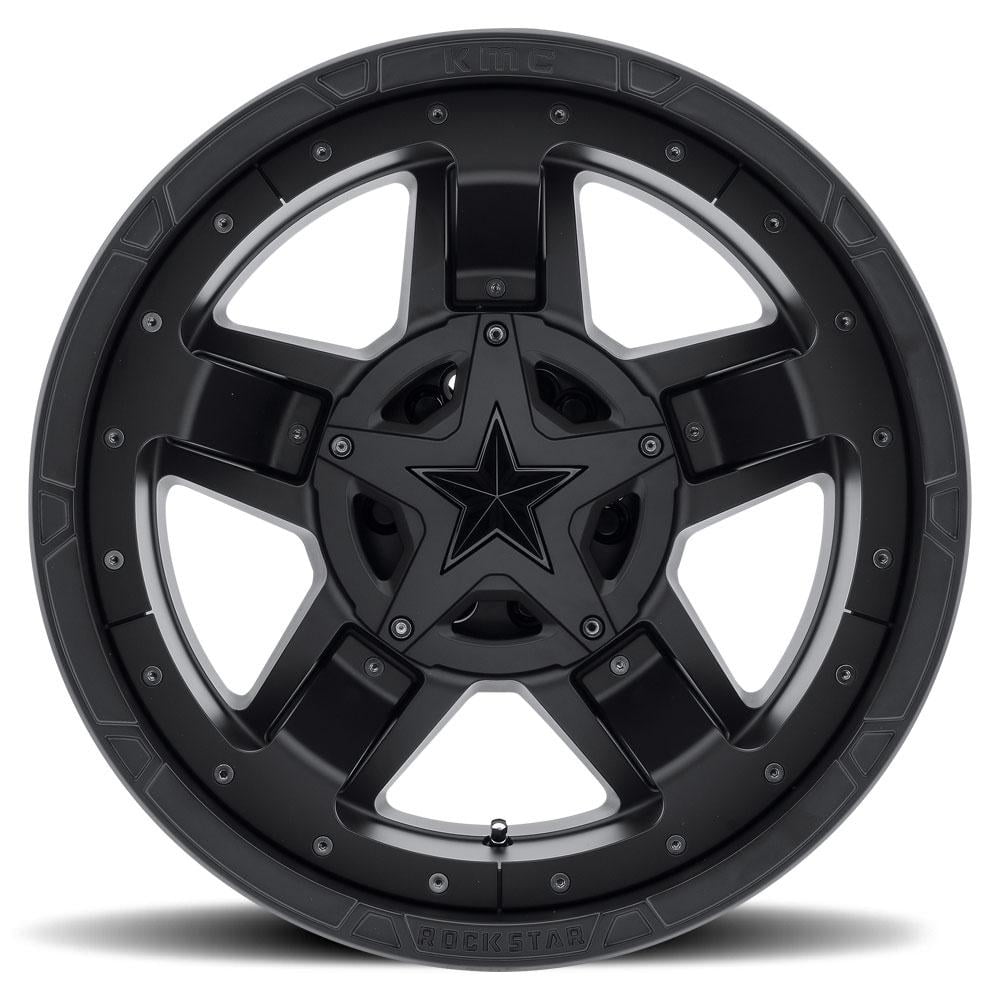 XD Series XD827 Rockstar 3 Off-Road Wheel Rim (Matte Black, 17x8 in) xu0pb