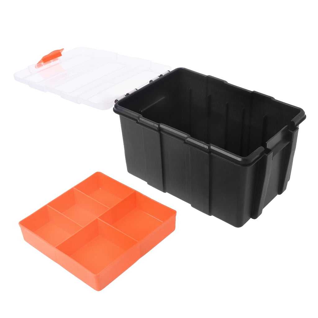 CHANCELAND Hardware Storage Organizer Box (Clear, 8.5 in x 5.5 in x 1.5 in) w3o3w