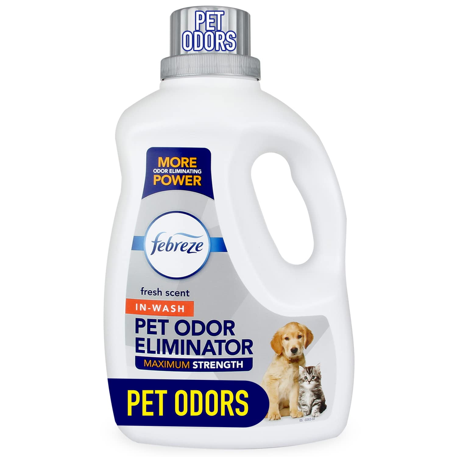 Febreze In-Wash Pet Odor Eliminator Laundry Additive, Maximum Strength Fabric Deodorizer (Fresh Scent, 98 fl oz) a5mz0