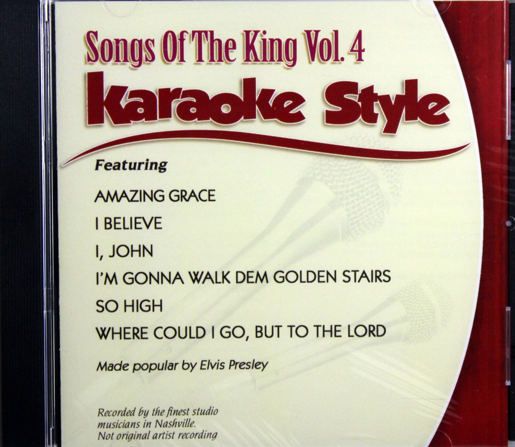 Elvis Presley Songs of the King Christian Karaoke Collection (4-Disc Set, 24 Tracks) nfd3p