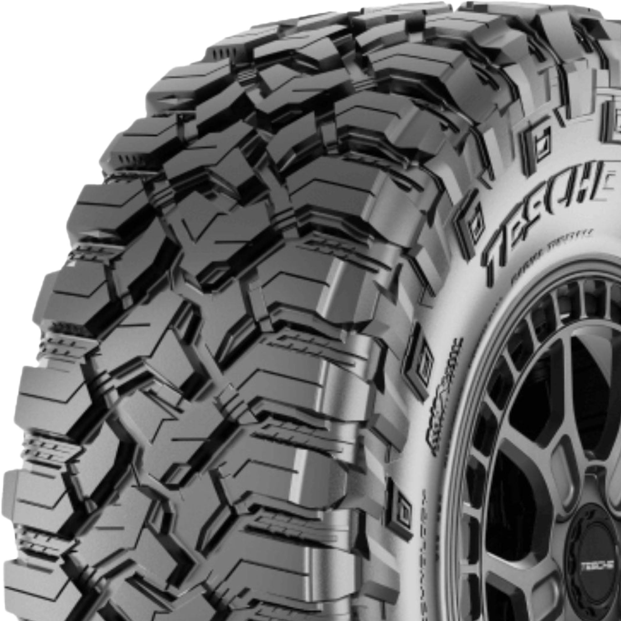 Tesche Ridge Blade X/MT Mud Terrain Light Truck Tire (LT285/65R18, Load Range F) 61yrj