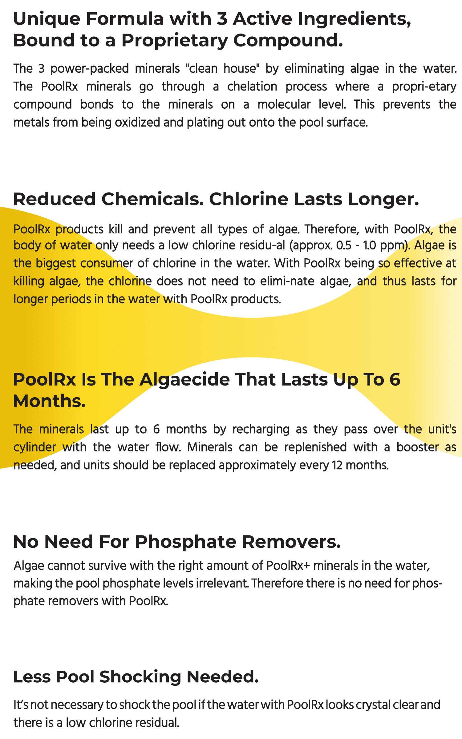 PoolRx+ Swimming Pool Algaecide Mineral Treatment (Black, 1 Tablet, 20k-30k Gallons) en4mn