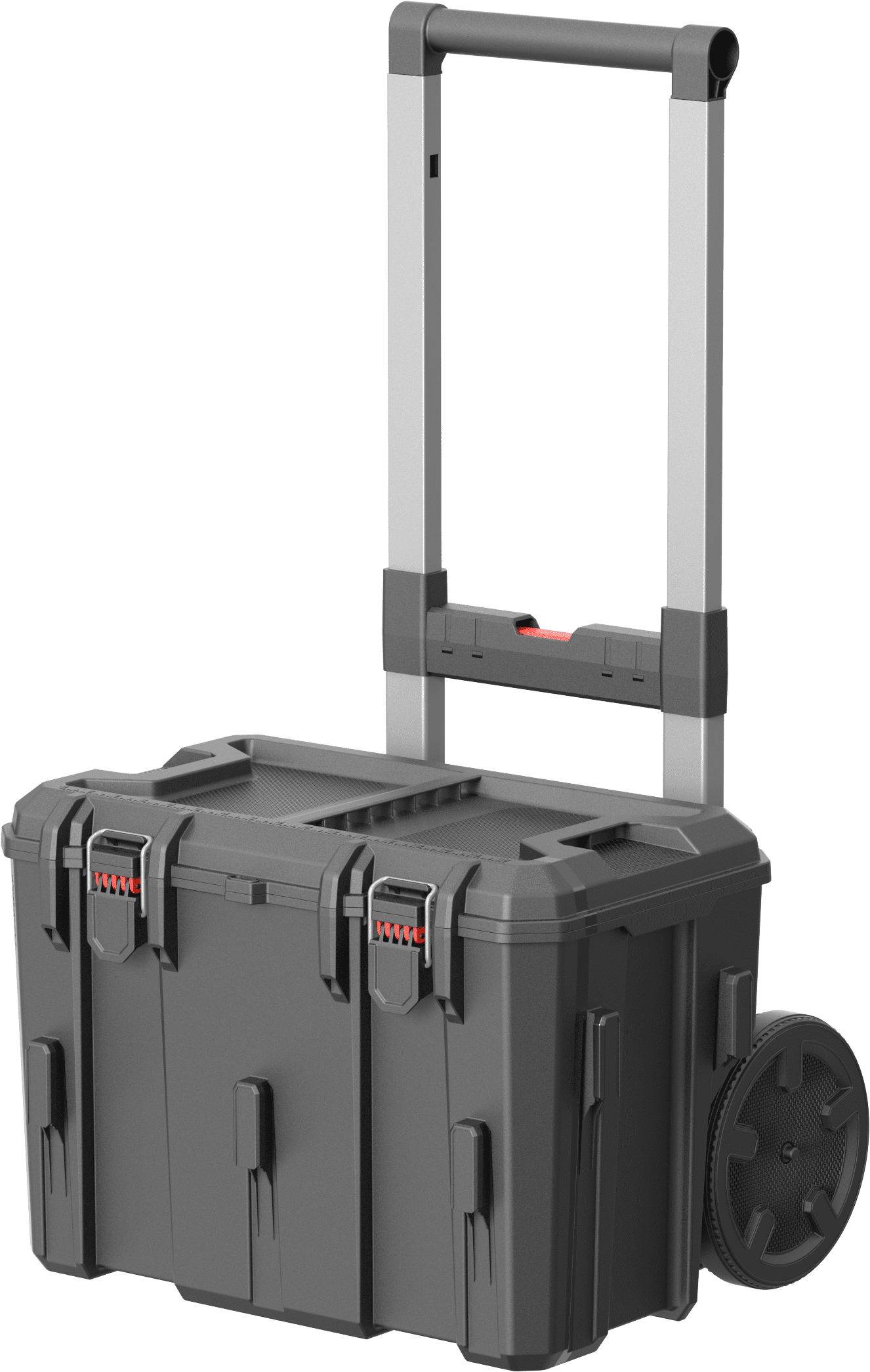 Hyper Tough Hyper Stack Heavy Duty 3 Piece Modular Rolling Toolbox System (Black, 3-Piece Set) 743ex