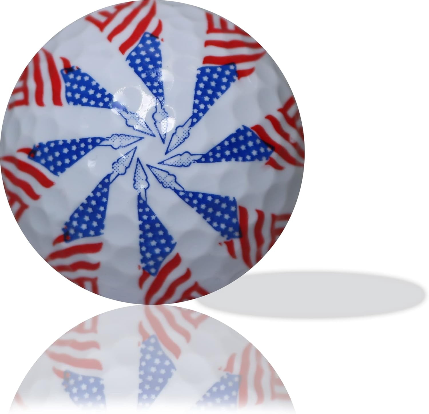GBM Golf Patriotic Mix Golf Balls (Red White and Blue, 12 Pack) mv8ug