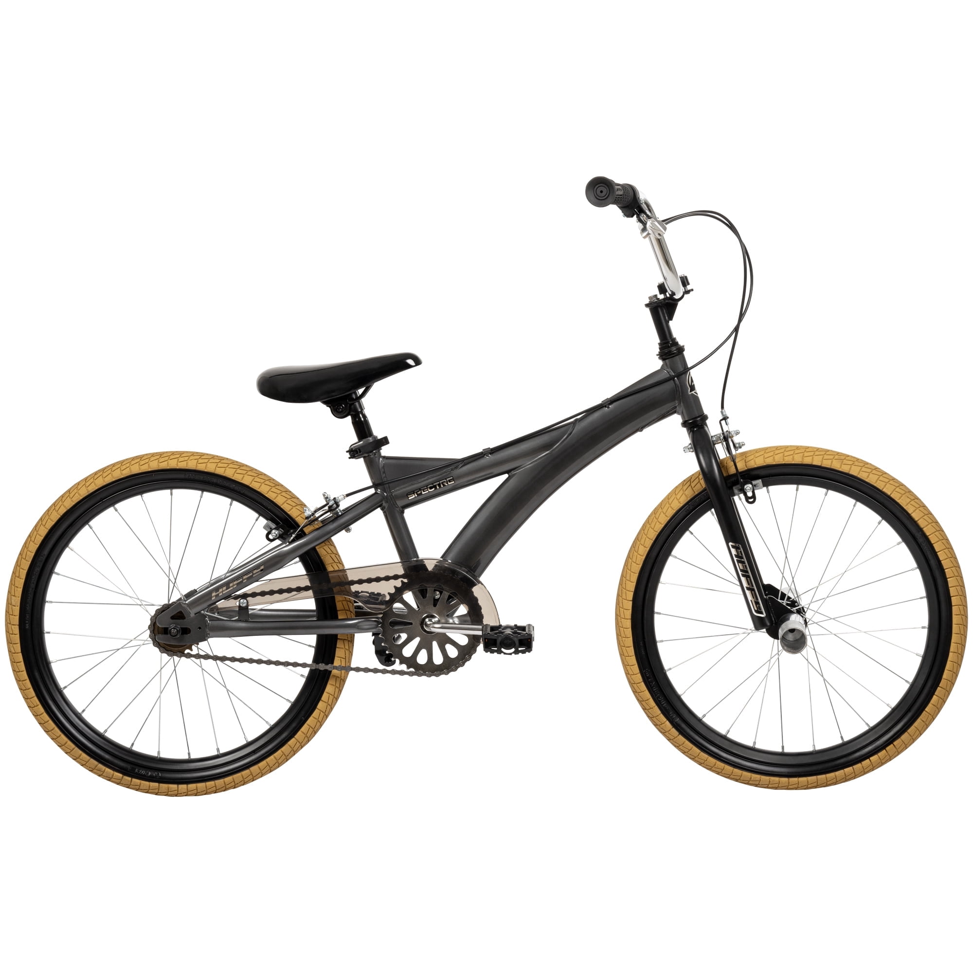 Huffy Spectre BMX Freestyle Bike for Kids and Teens (Smoke Chrome, 20 in) y7qe0