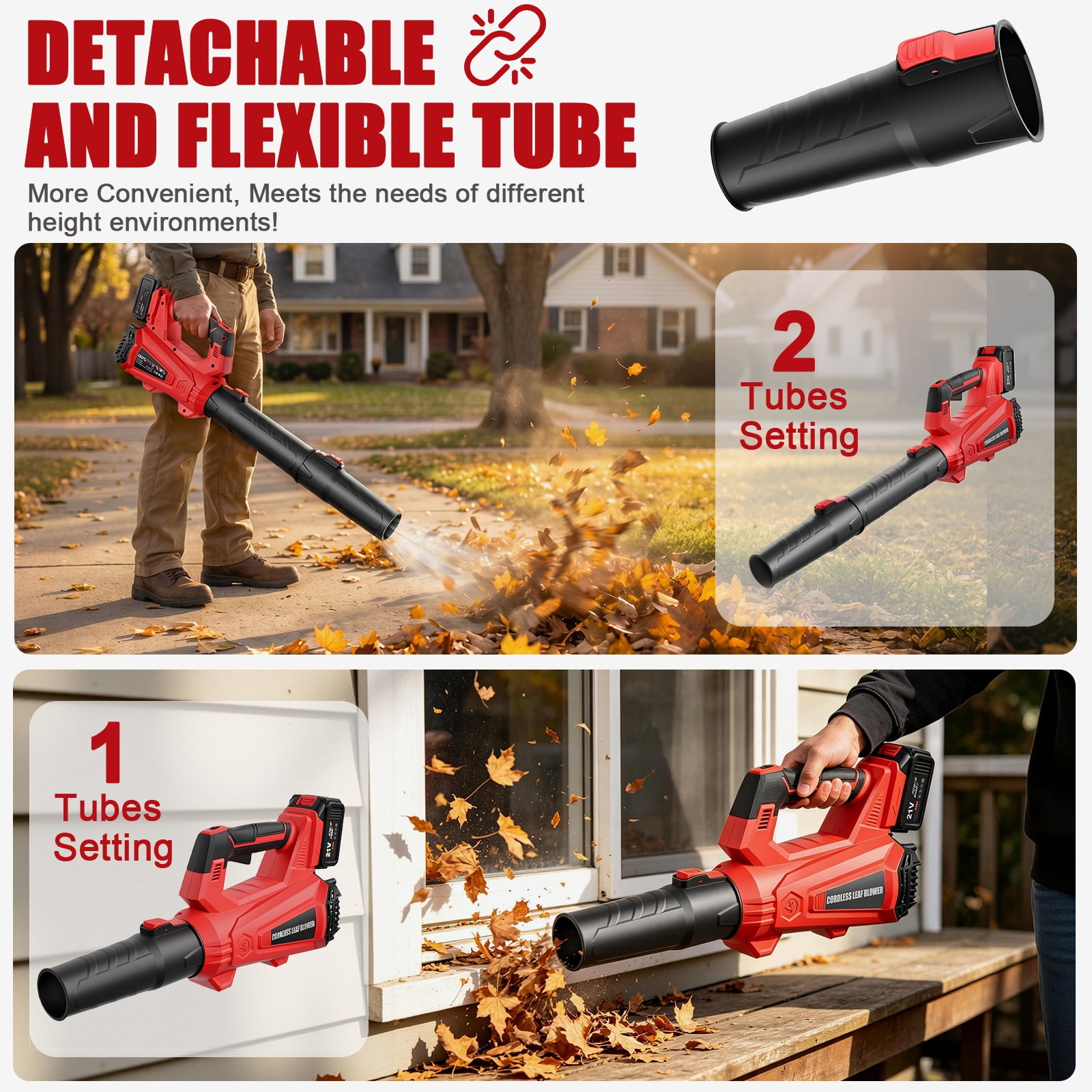 IAMSTECH Cordless Leaf Blower, 930 CFM Electric Power Sweeper with 6 Speed Settings (21V 4.5Ah, 7.5 lb) l22gk