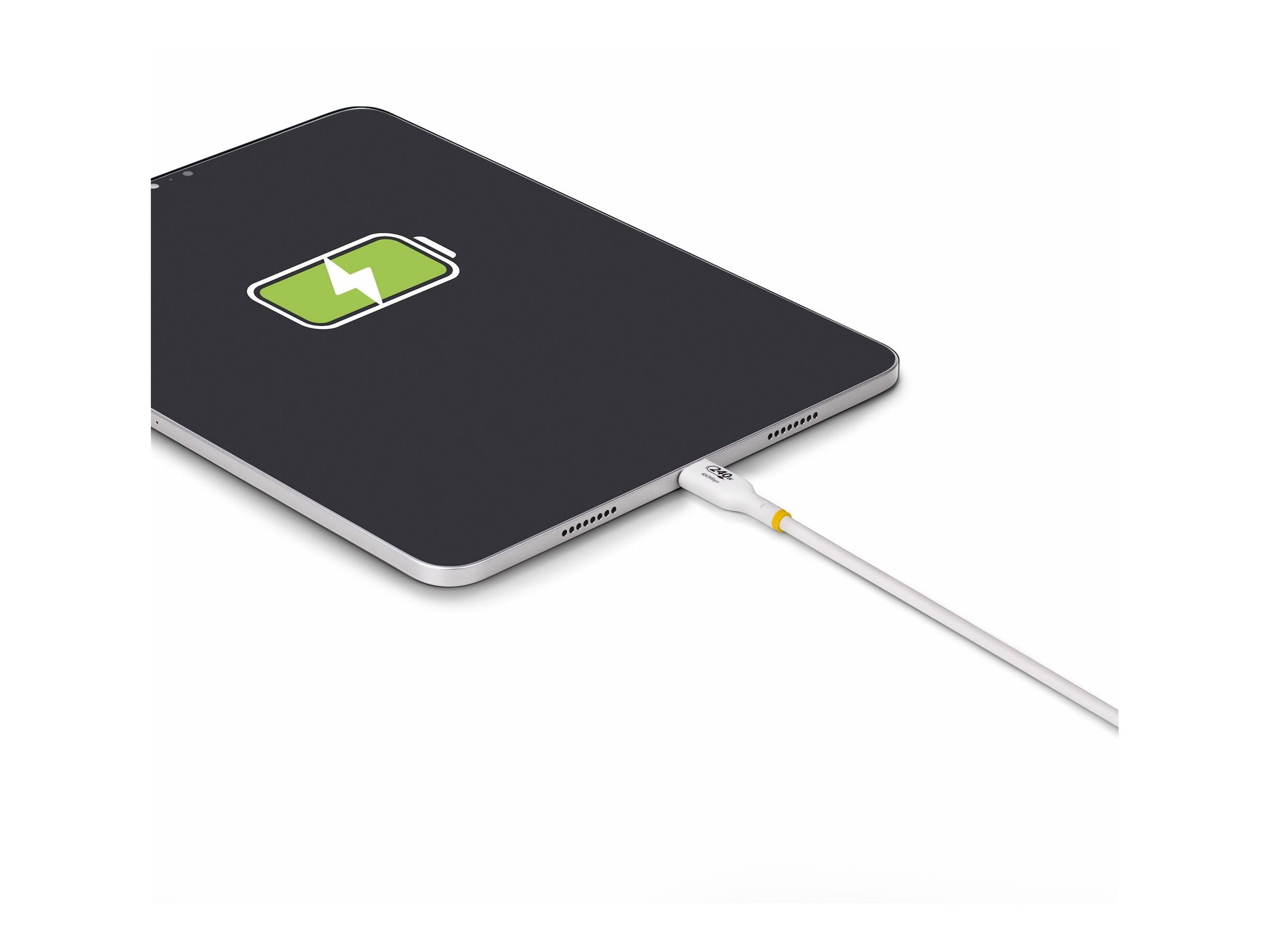 StarTech.com USB-C Charging Cable, 240W PD EPR Fast Charge & Sync, Durable TPE Jacket (White, 13 ft) i0aja