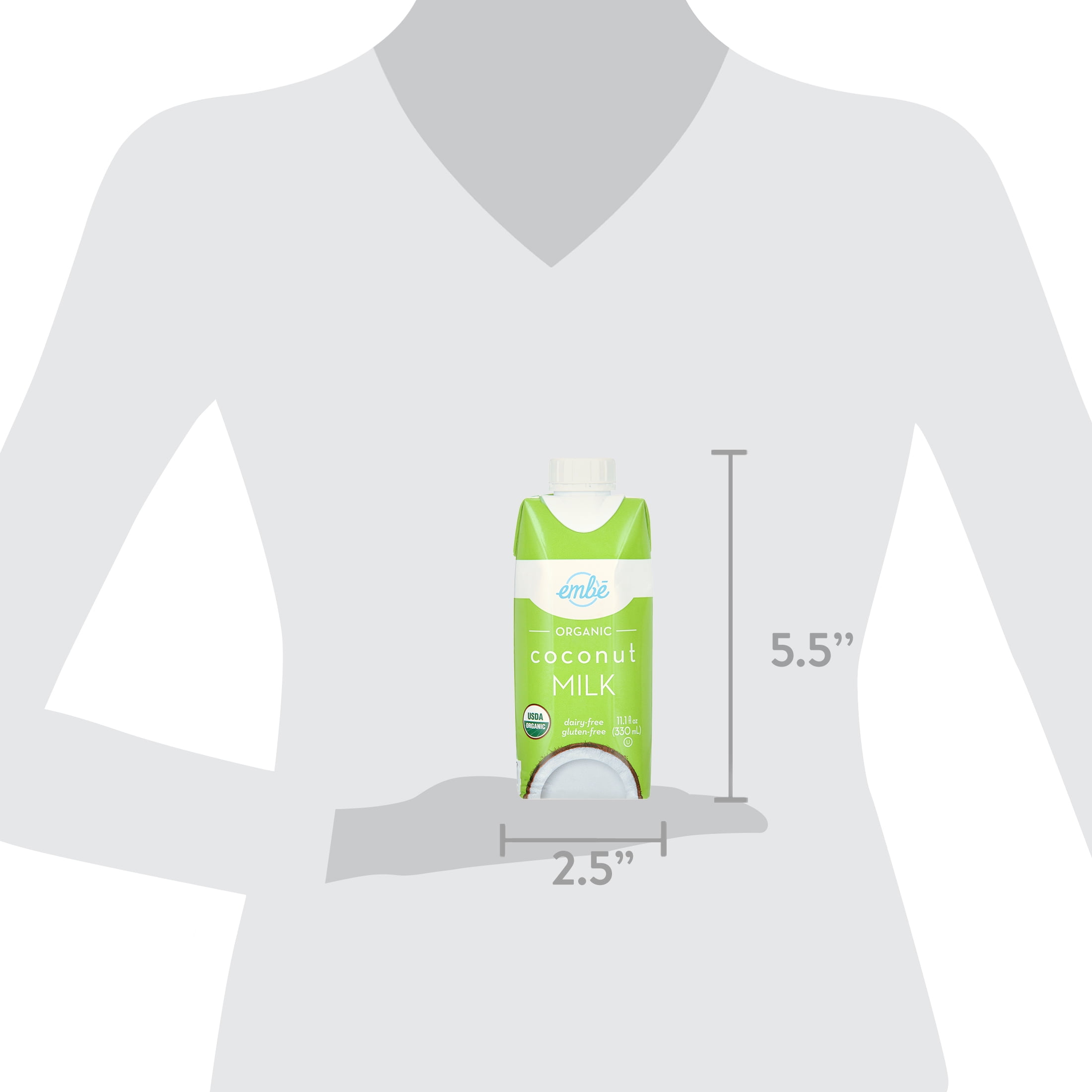 embē Organic Unsweetened Dairy-Free Coconut Milk (11.1 fl oz) 6trf2