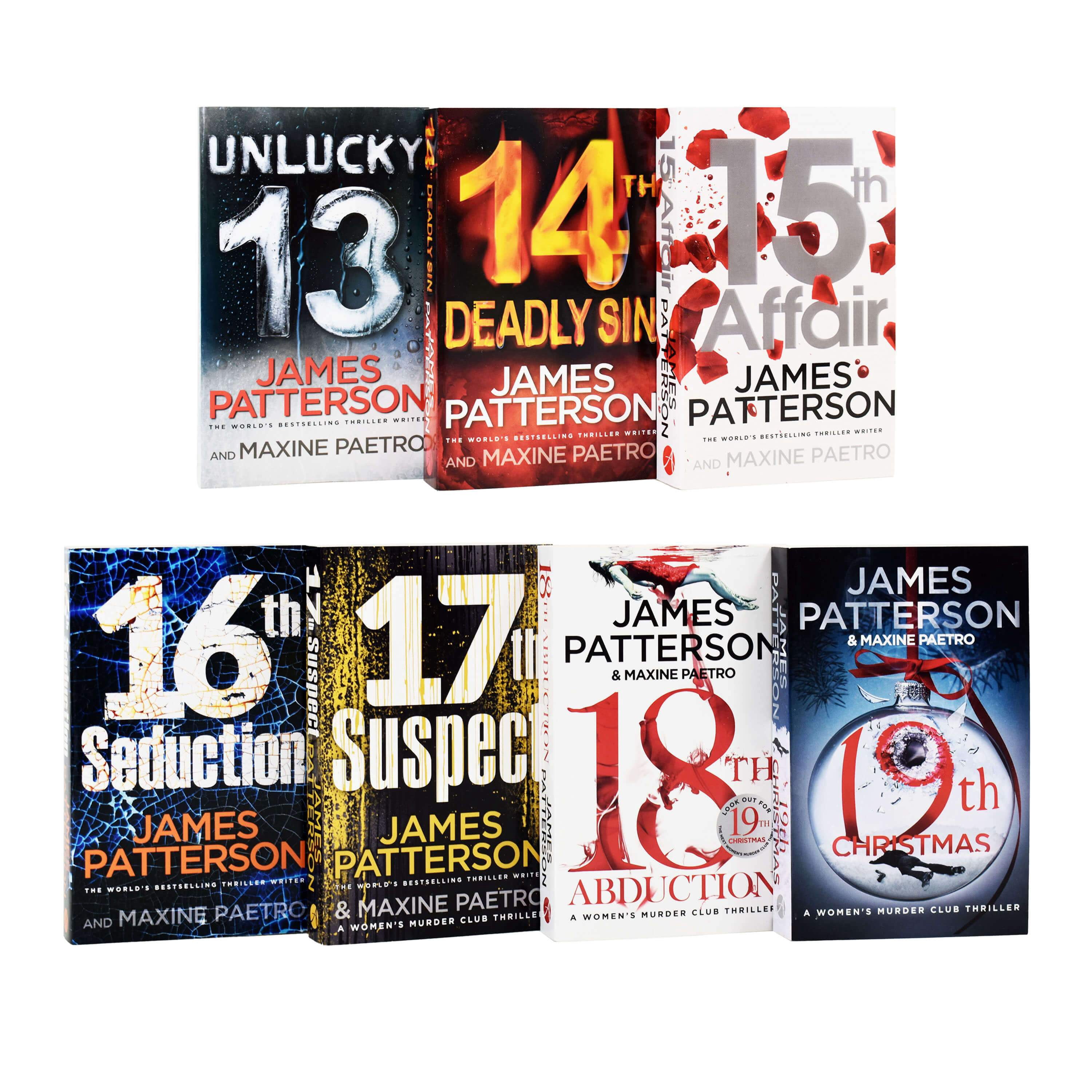 Arrow Womens Murder Club 7-Book Collection Set by James Patterson (Books 13-19) 8y6z9