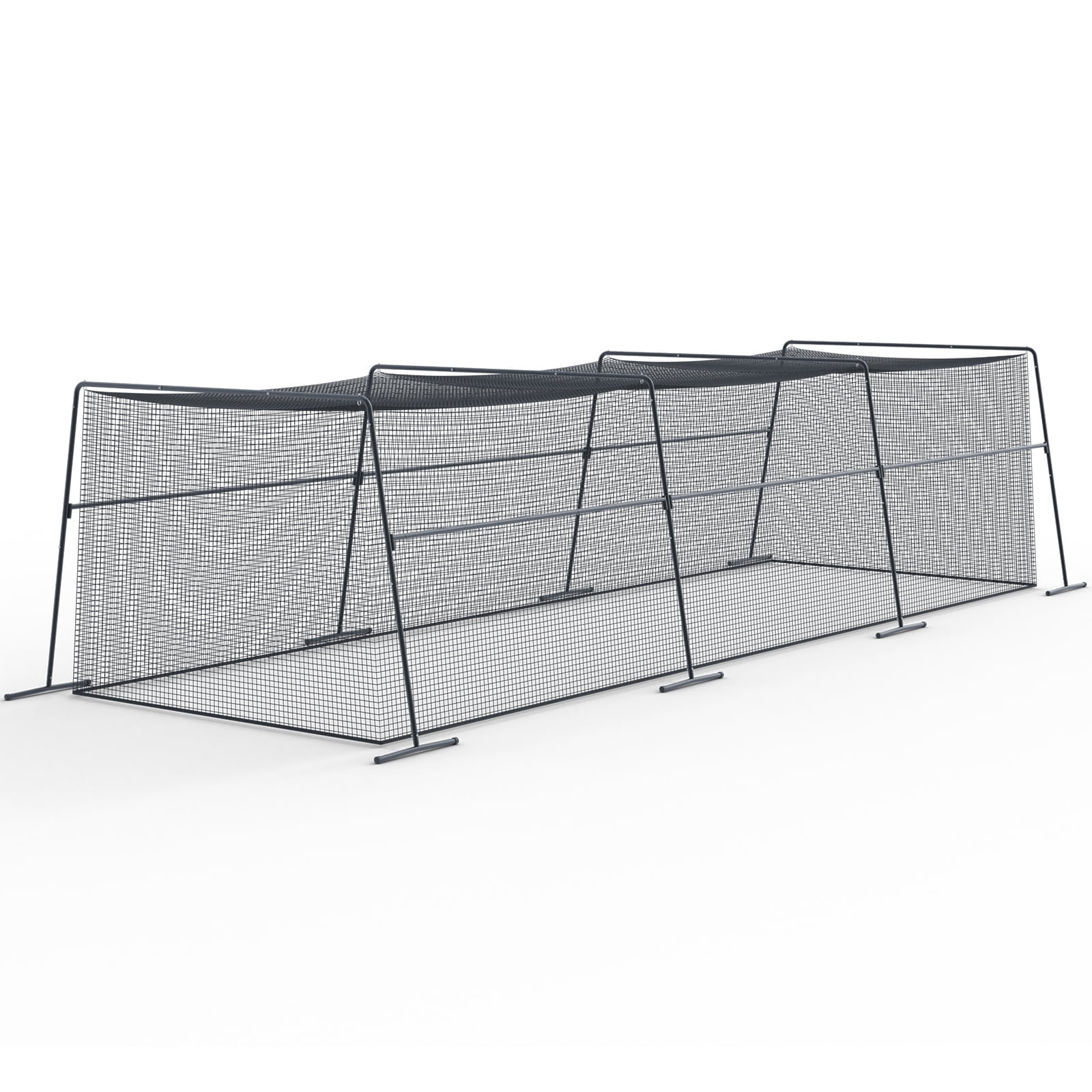 Skywalker Sports Professional Batting Cage, Heavy-Duty Steel Frame & UV Net for Baseball & Softball (Black, 40 ft) kbxbx