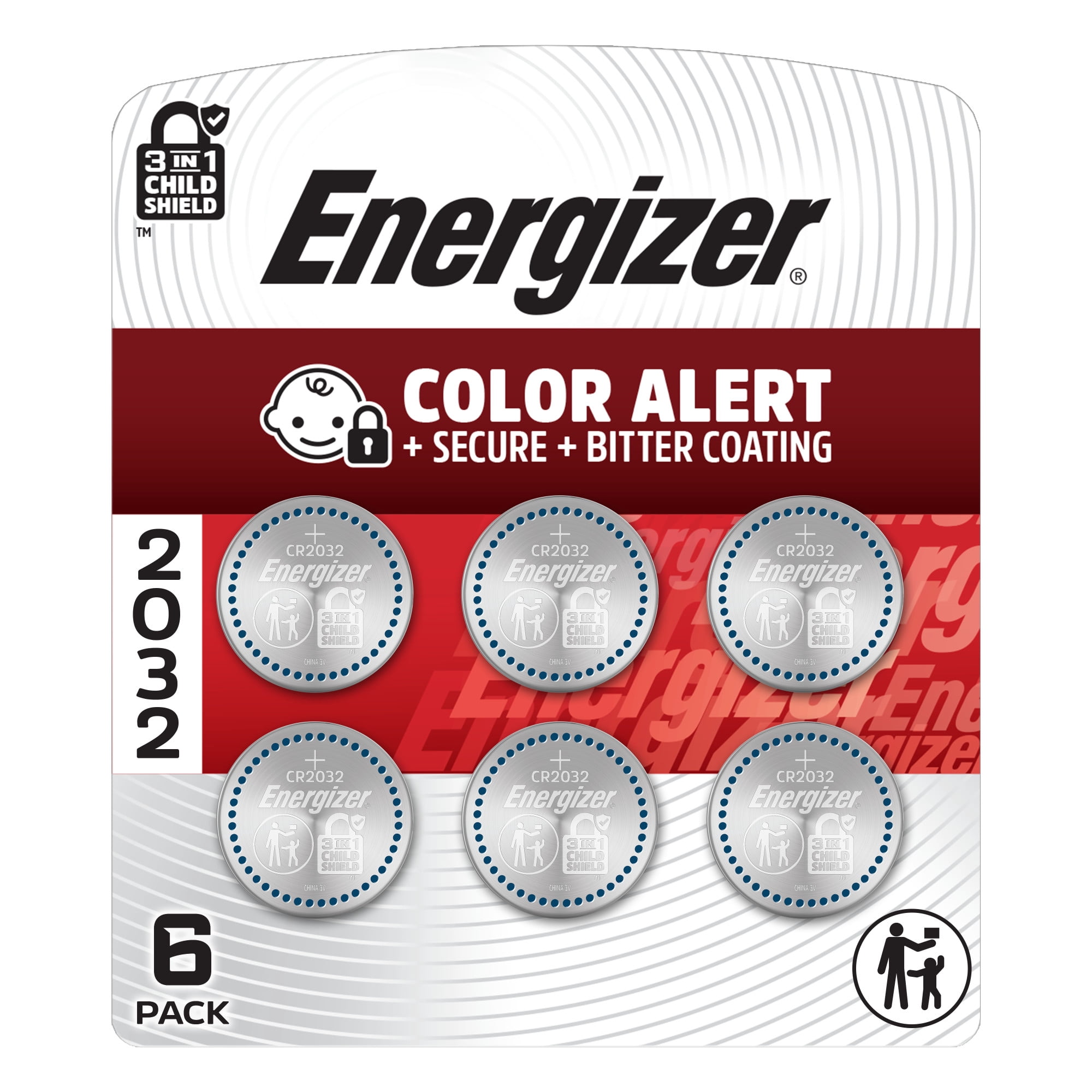 Energizer CR2032 Lithium Coin Batteries (3V, 6 Pack) 1hi4l