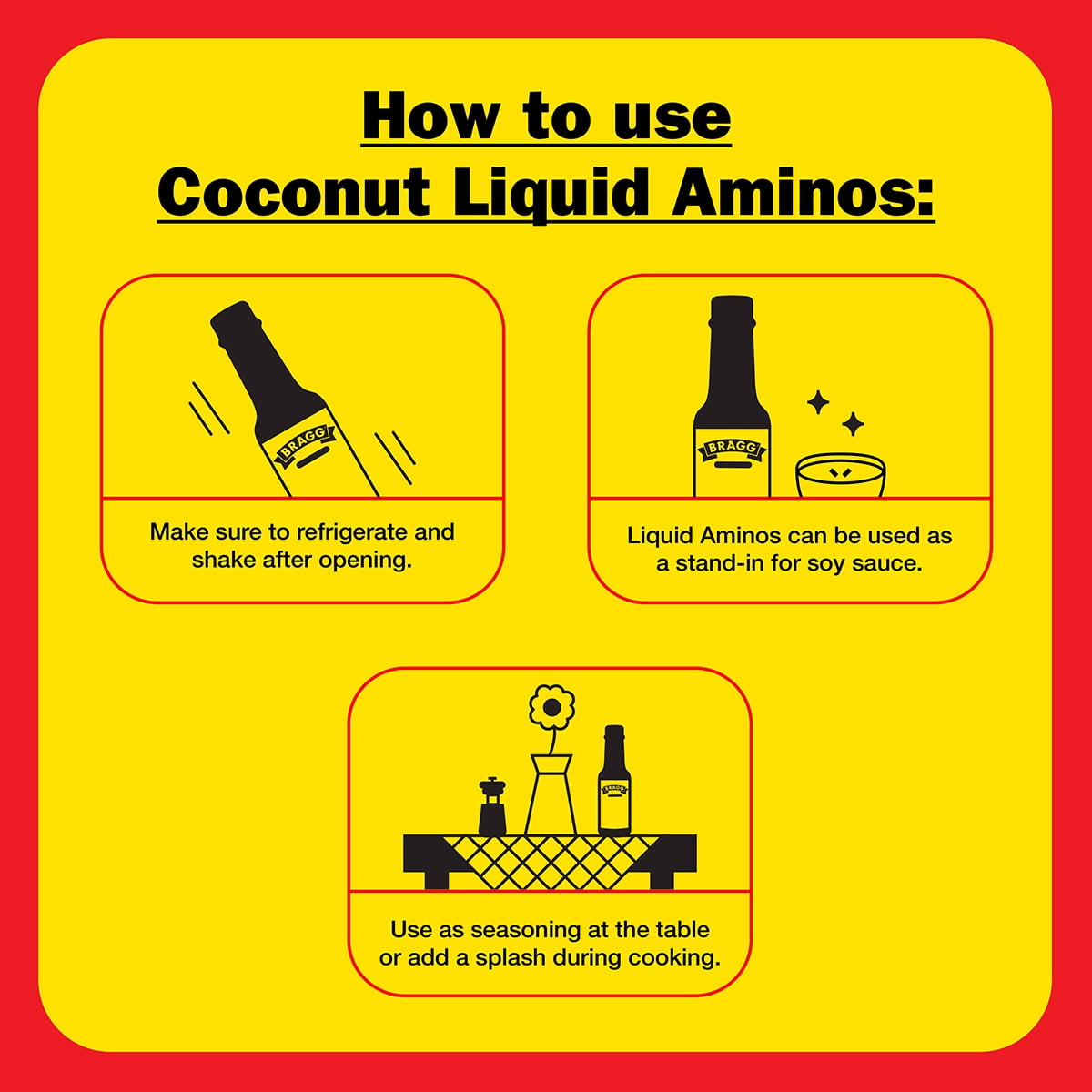 Bragg Organic Coconut Liquid Aminos Soy-Free Seasoning (10 fl oz) glwlk