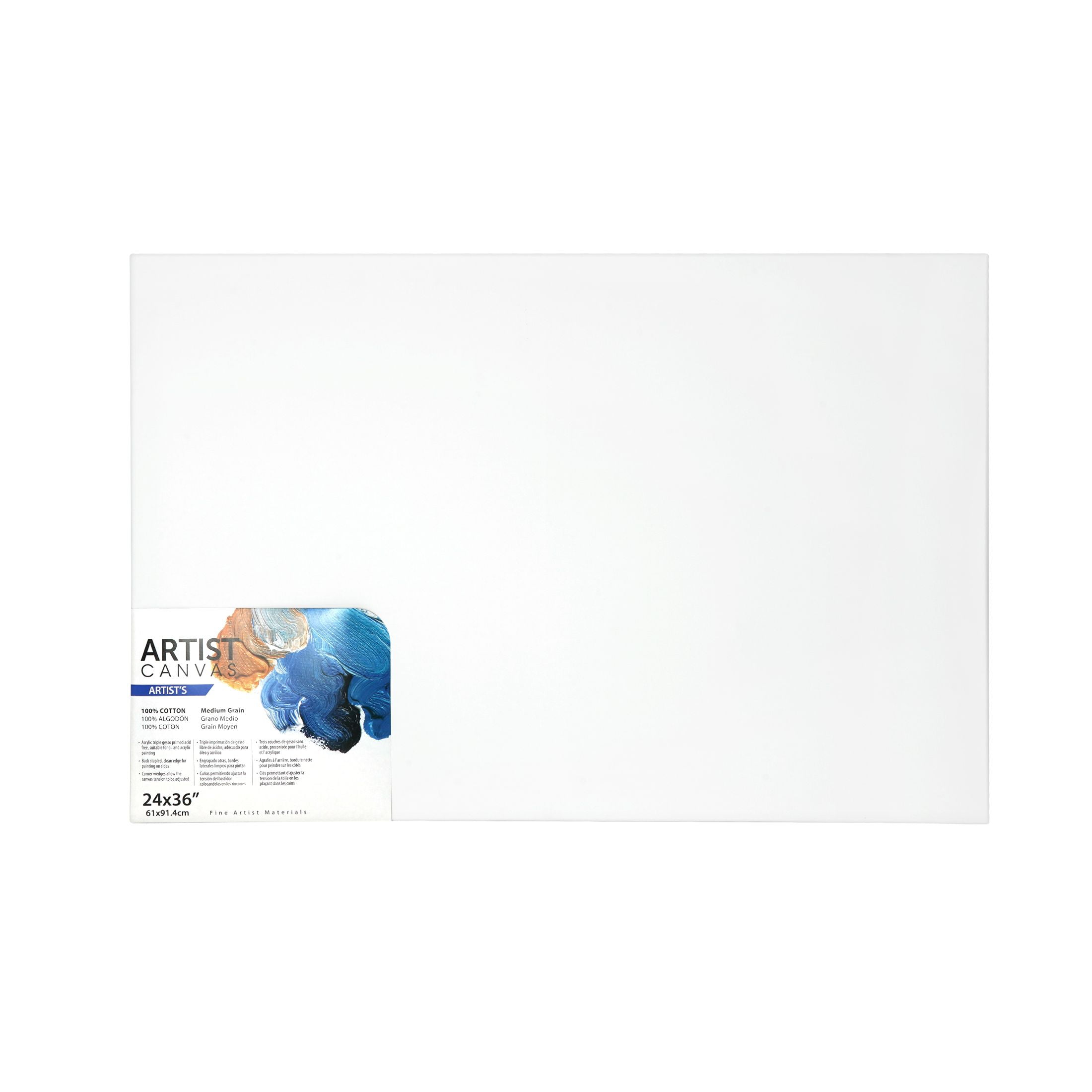 Vendor Labelling Artist Stretched Canvas (White, 24 in x 36 in, 1 Pack) vy9kl