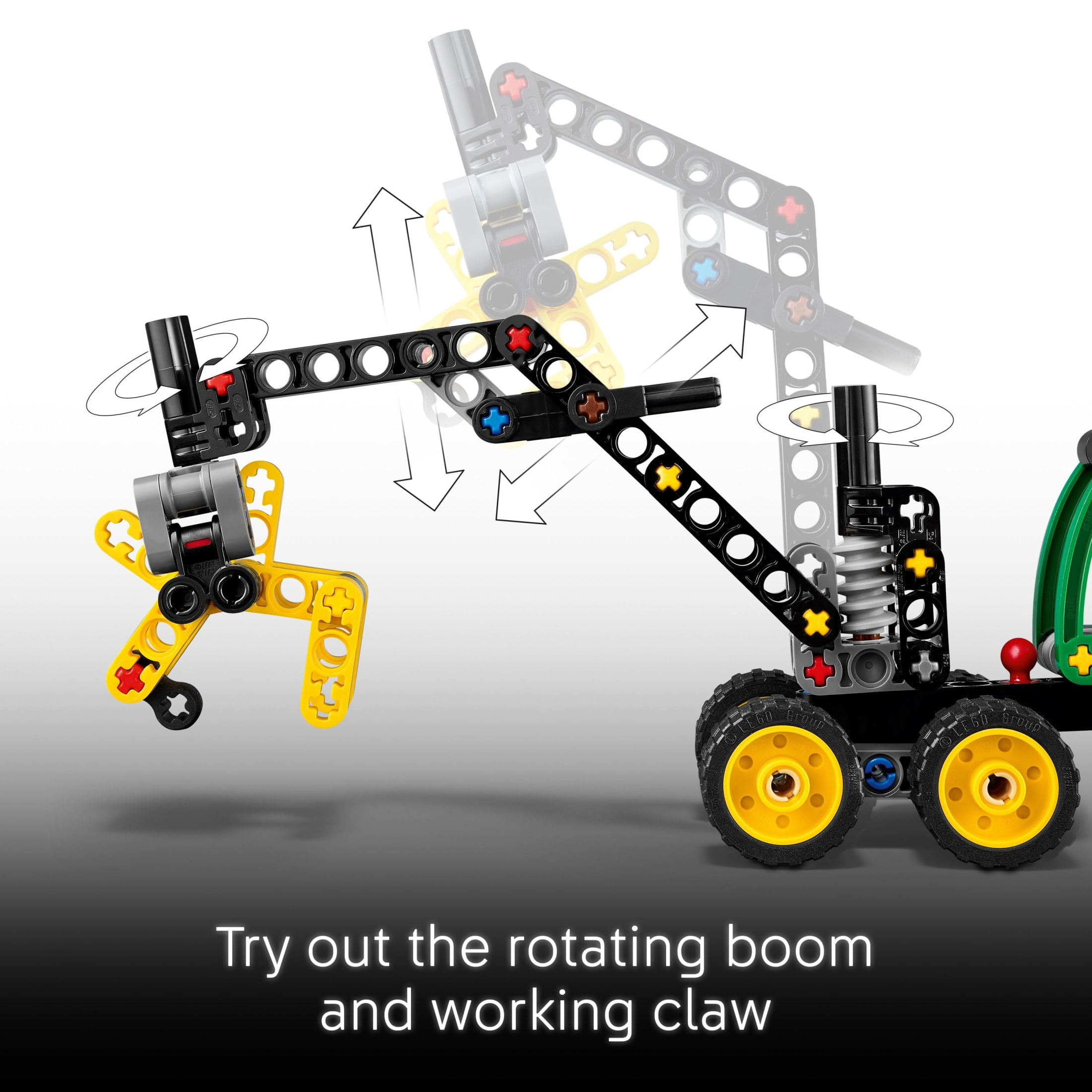 LEGO Technic John Deere 1470H Wheeled Harvester Building Set with Realistic Steering and Suspension (117 Pieces) fx1mi