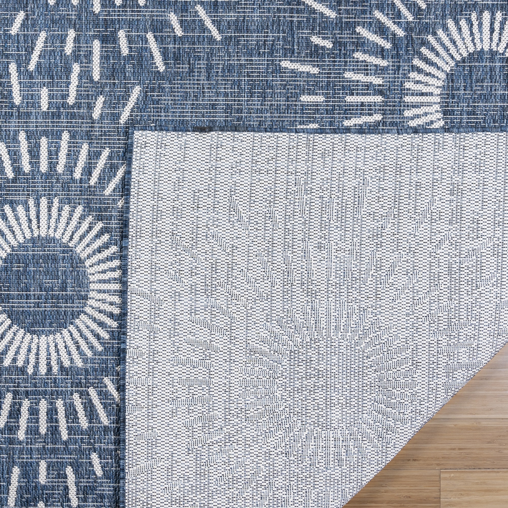 Gertmenian Tropea Tiaret Modern Geometric Indoor Outdoor Area Rug (Navy, 8 ft x 10 ft) rhag4