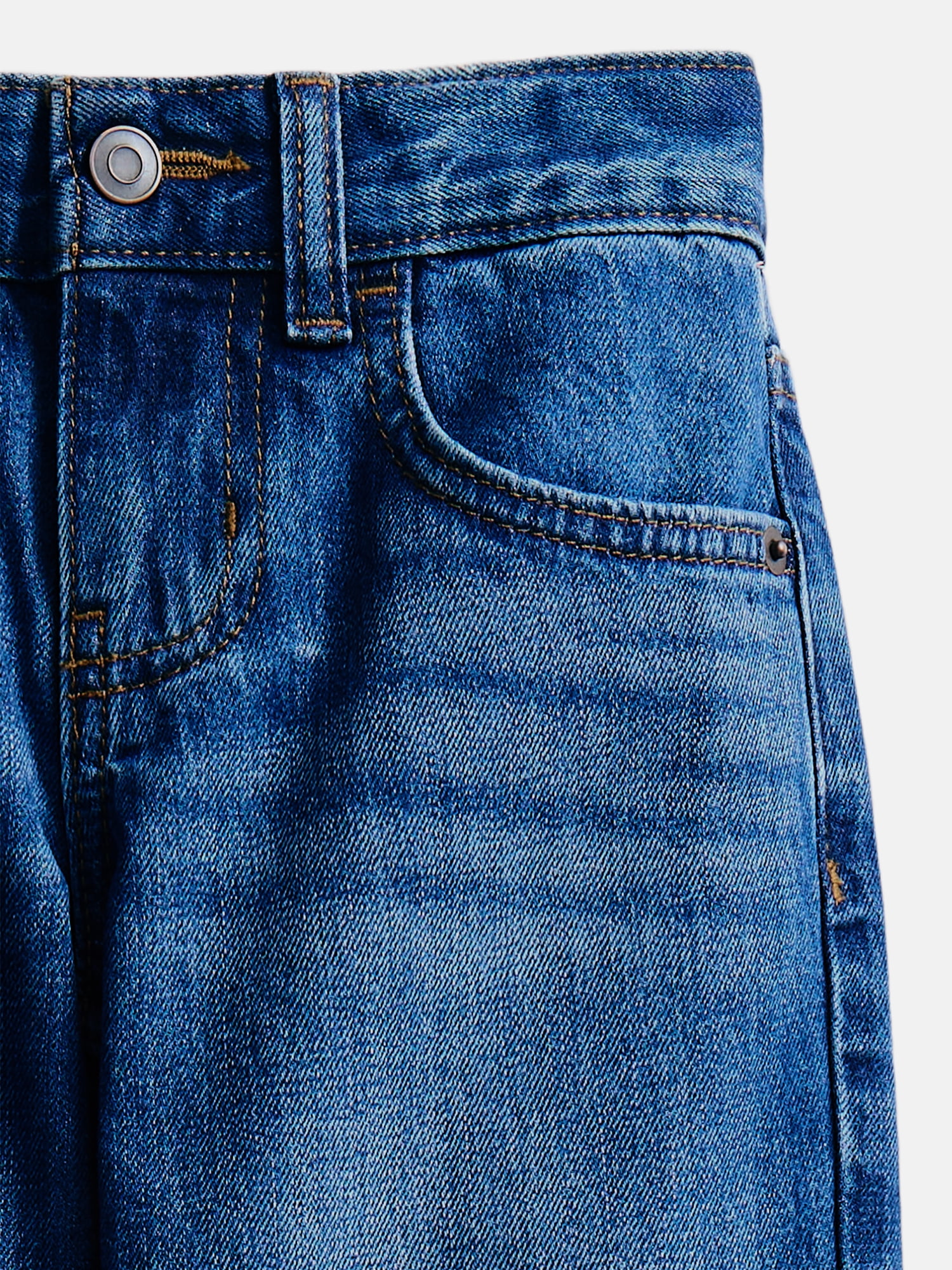 Wonder Nation Boys Relaxed Straight Leg Denim Jeans (Grey, 4-16 Slim & Husky) xd8a4