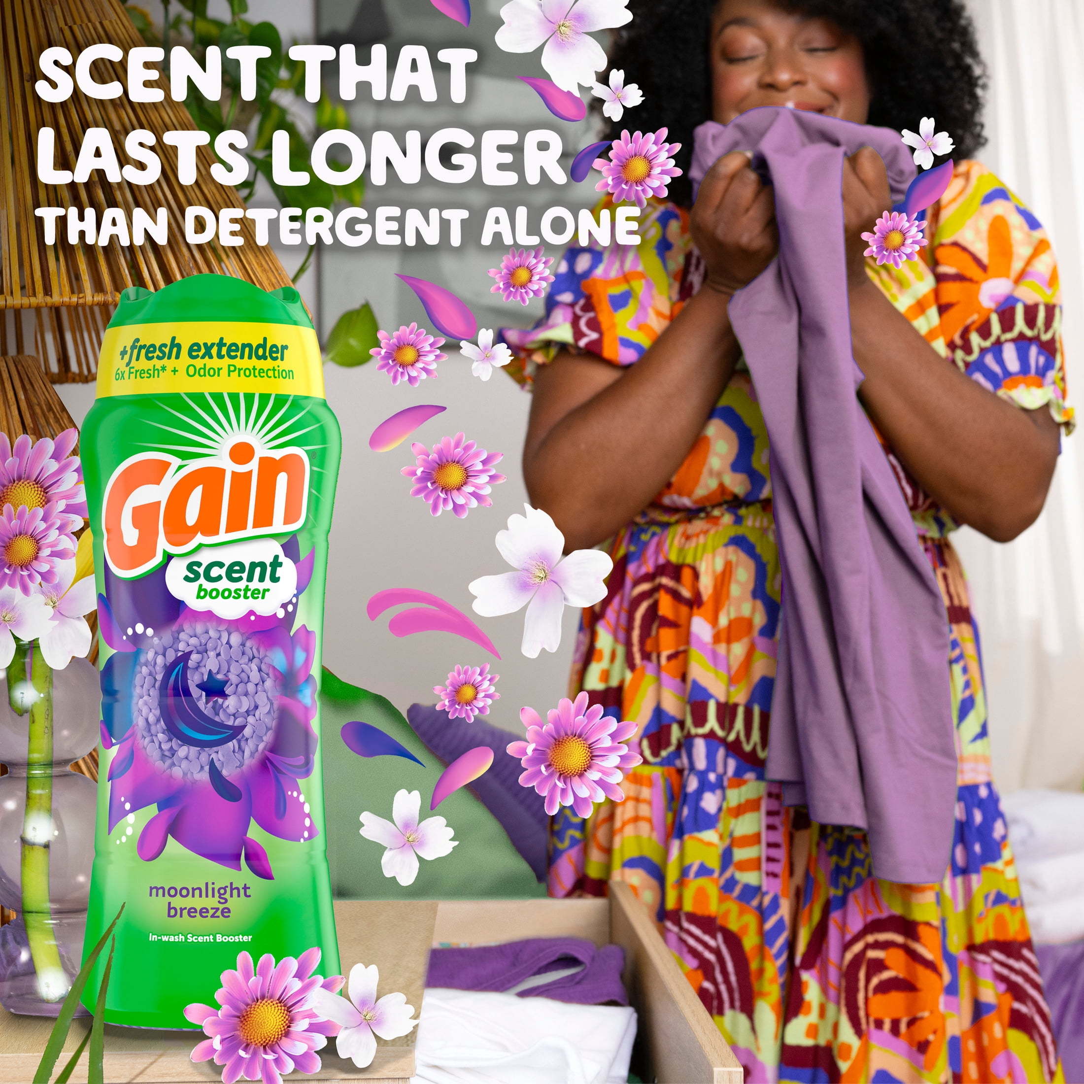 Gain Fireworks In-Wash Laundry Scent Booster Beads, Moonlight Breeze (30.1 oz) pl48r