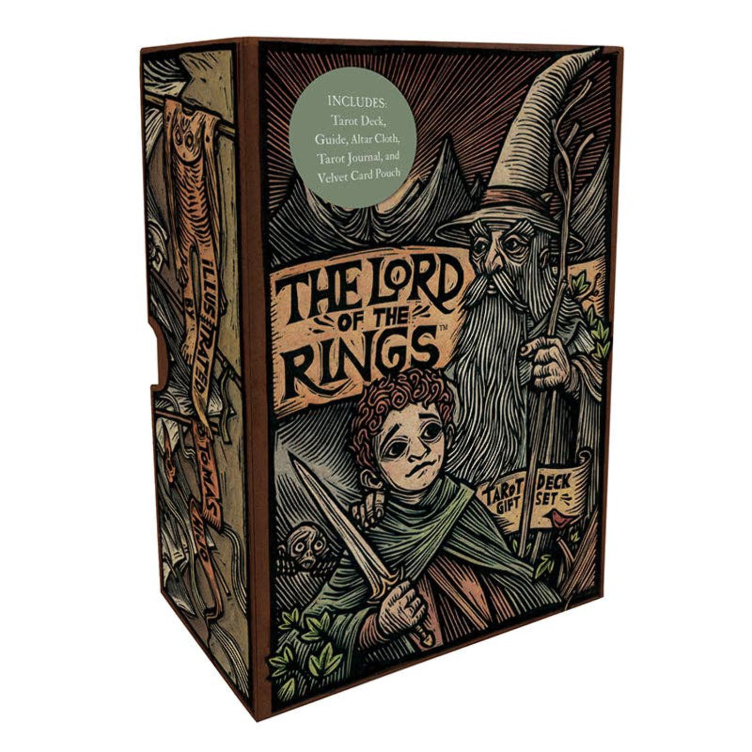 Casey Gilly The Lord of the Rings Tarot Deck and Guidebook Gift Set (Hardcover, 78 Cards) cx5mm