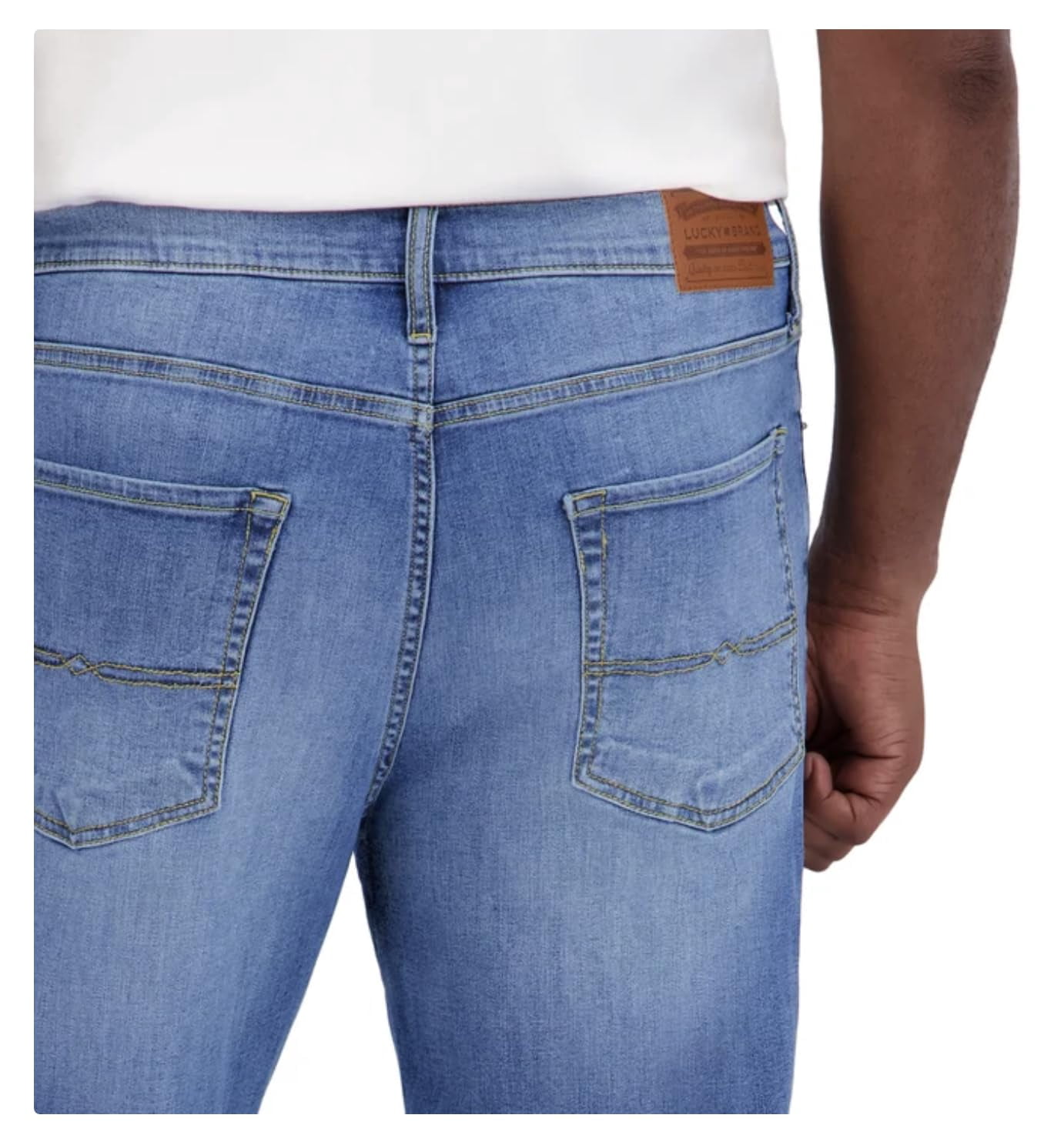 Lucky Brand Men's 223 Straight Leg Stretch Denim Jeans (Blue, 36 in Waist x 32 in Inseam) 3lx6r