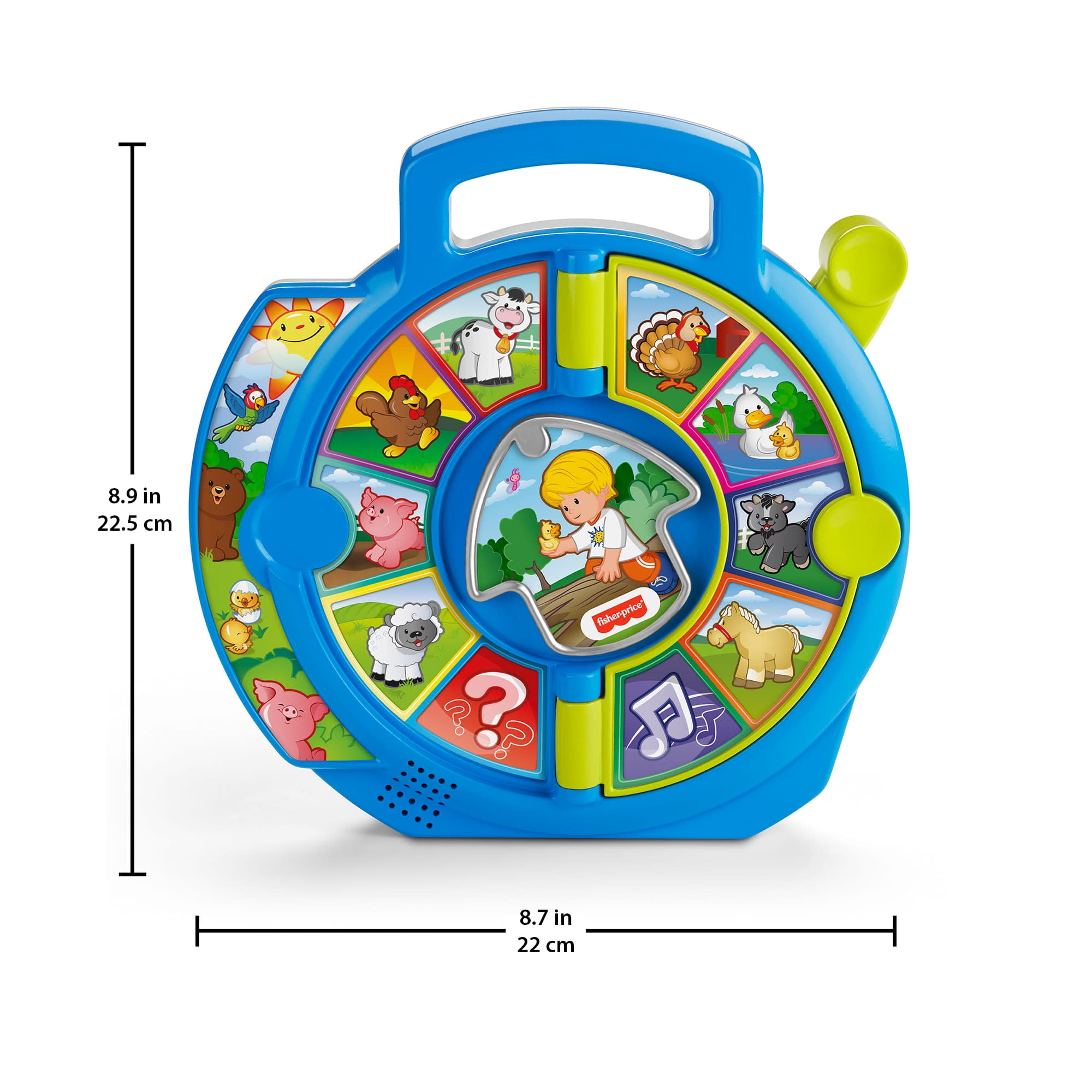 Fisher-Price Little People World of Animals See 'n Say Musical Learning Toy (Multi-Color, 12 in) ciooo