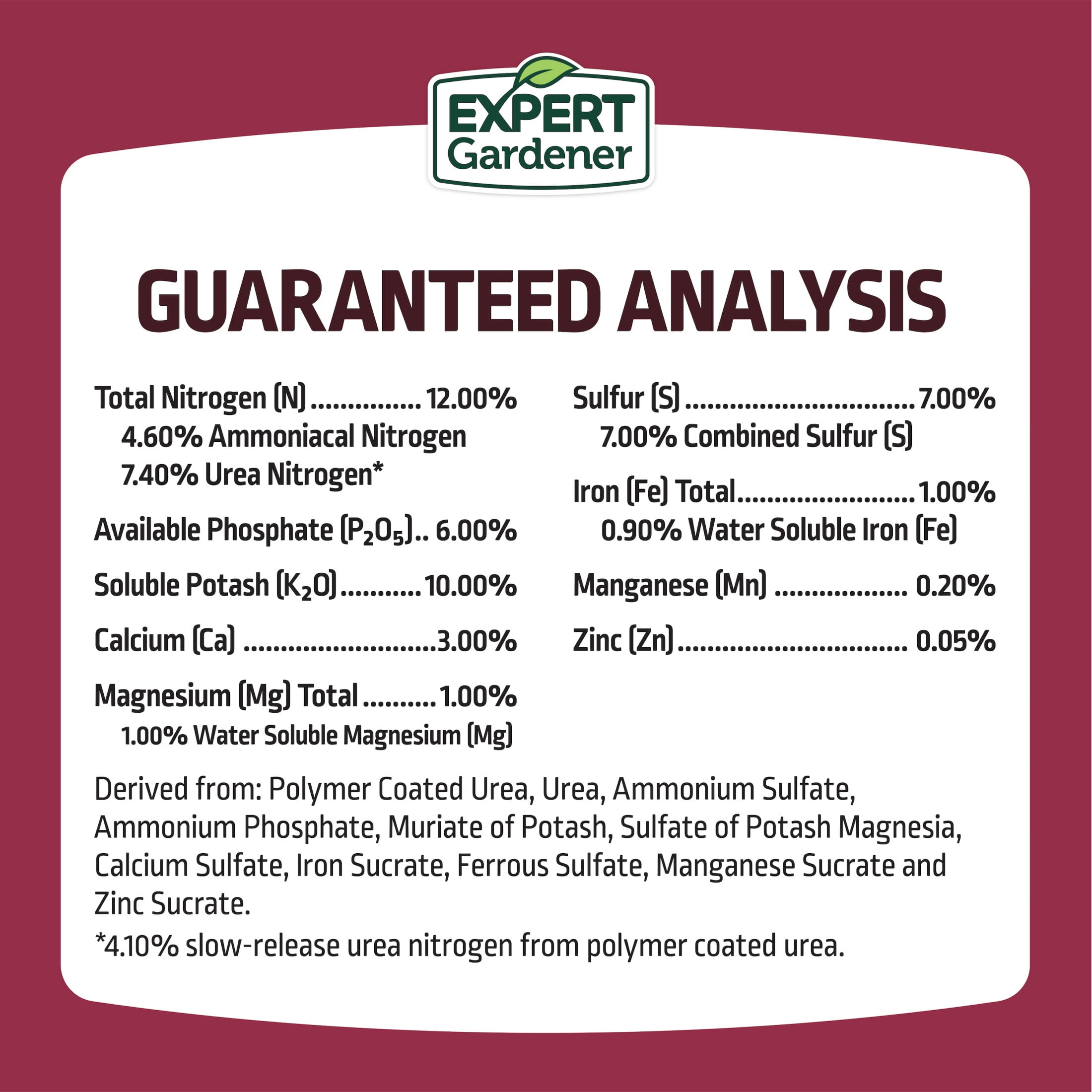 Expert Gardener Rose Plant Food Fertilizer (12-6-10, 4 lb) fbo5f