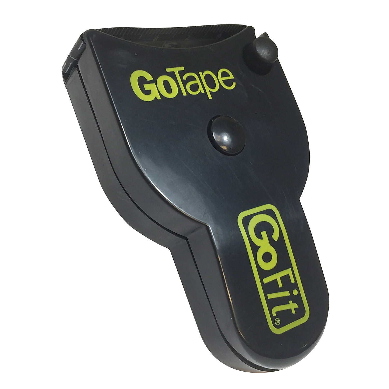 GoFit Body Measurement Tape, Retractable Fitness Measuring Tool for Accurate Body Tracking (Black, 61 in) a9eoh