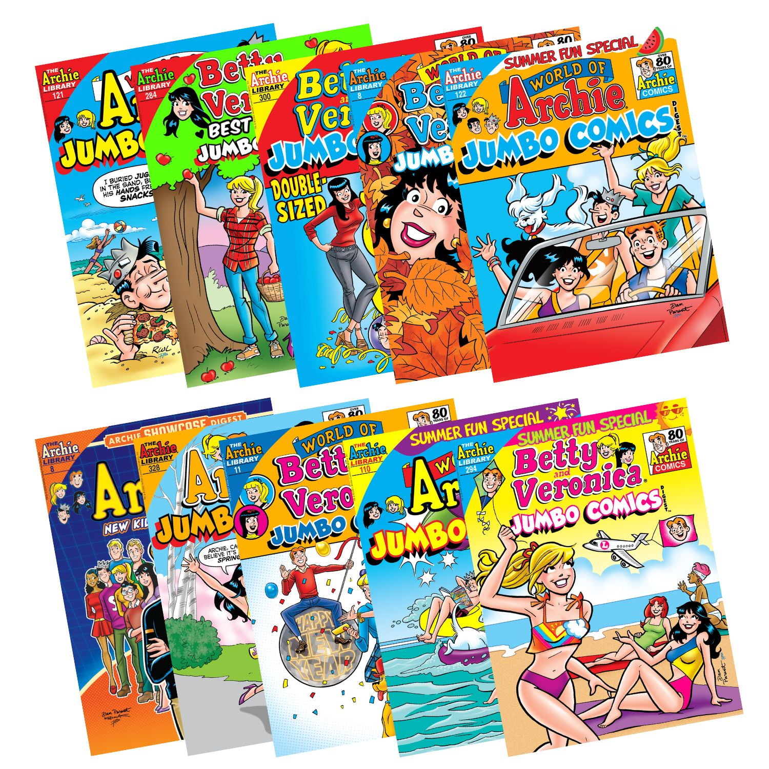 Archie Comics Digest Value Bundle (10-Pack, 4.75 in x 6.5 in) weffc