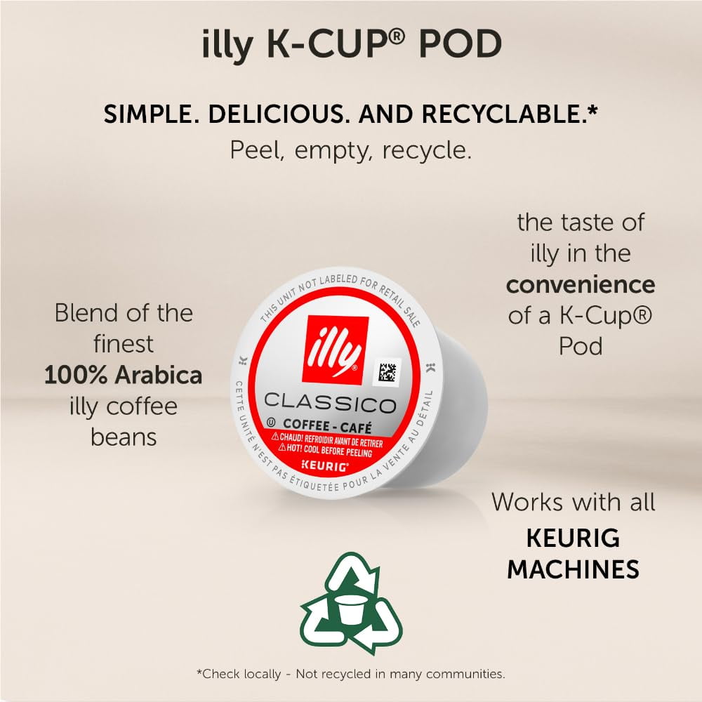 illy Classico Medium Roast Coffee Pods, Smooth Arabica Blend (20 Ct) gtdzc