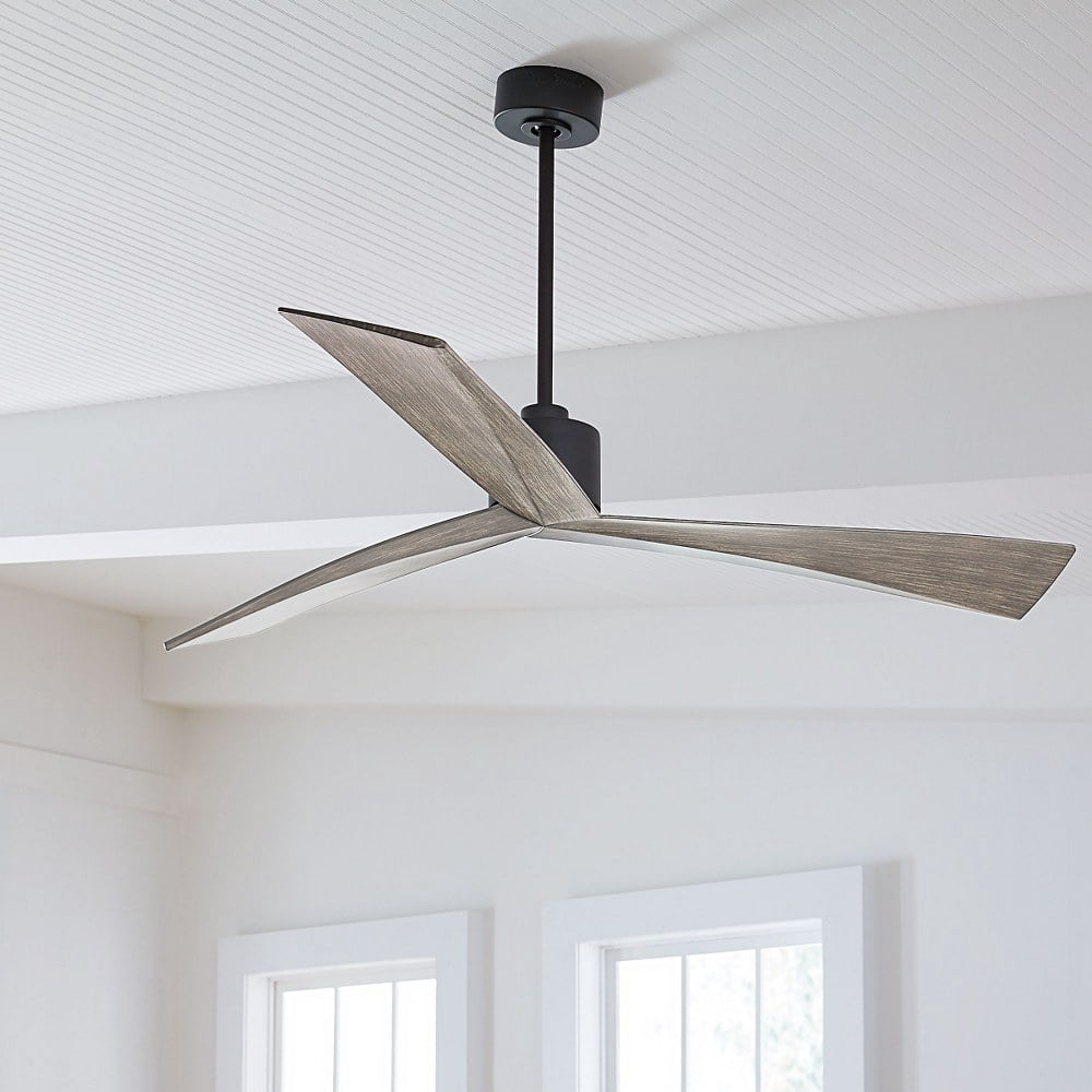 Bailey Street Myrdle Street Modern Ceiling Fan with 3 Blades (Burnished Brass, 60 in) julou