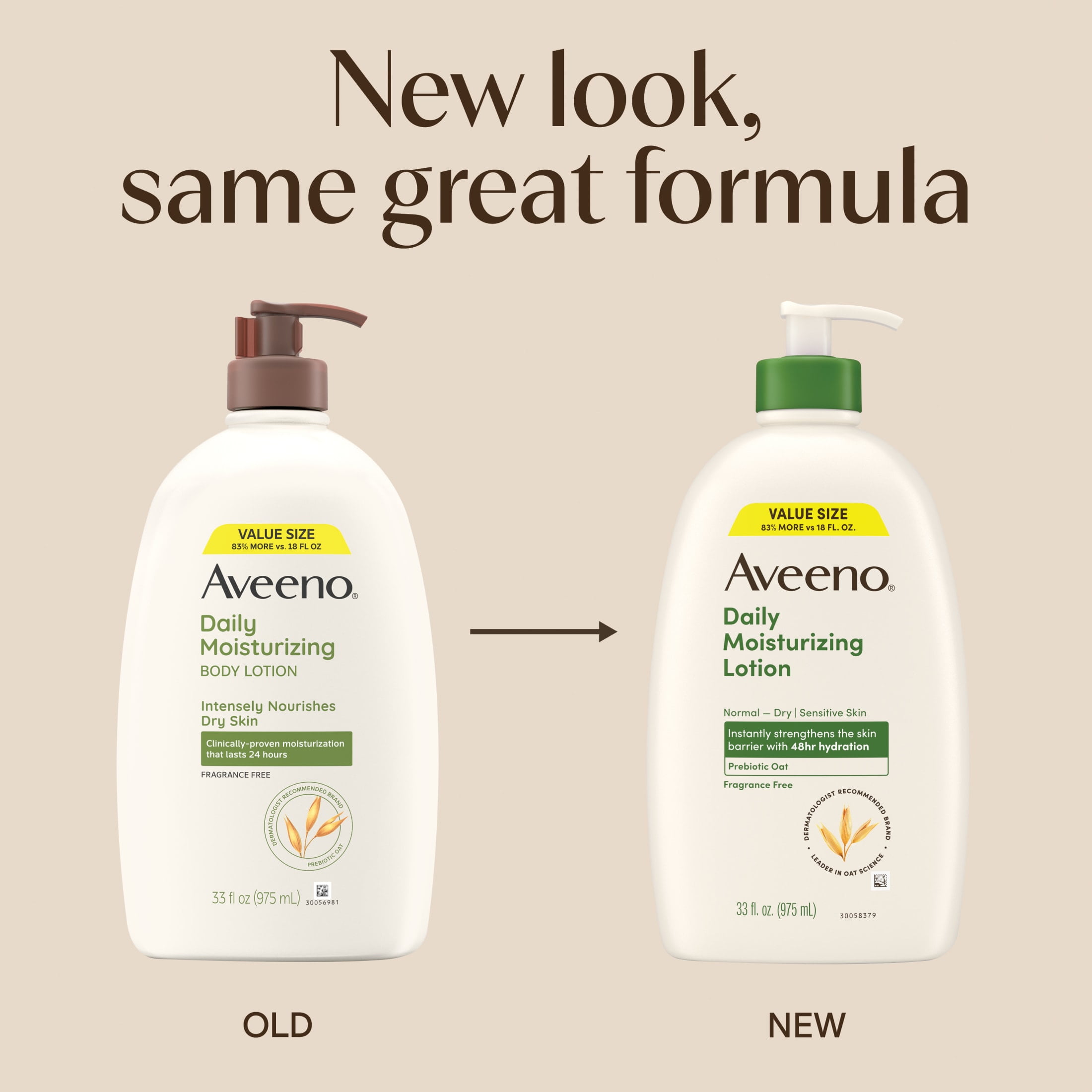 Aveeno Daily Moisturizing Body Lotion, Nourishing Dry Skin Relief (33 fl oz) ysbv4